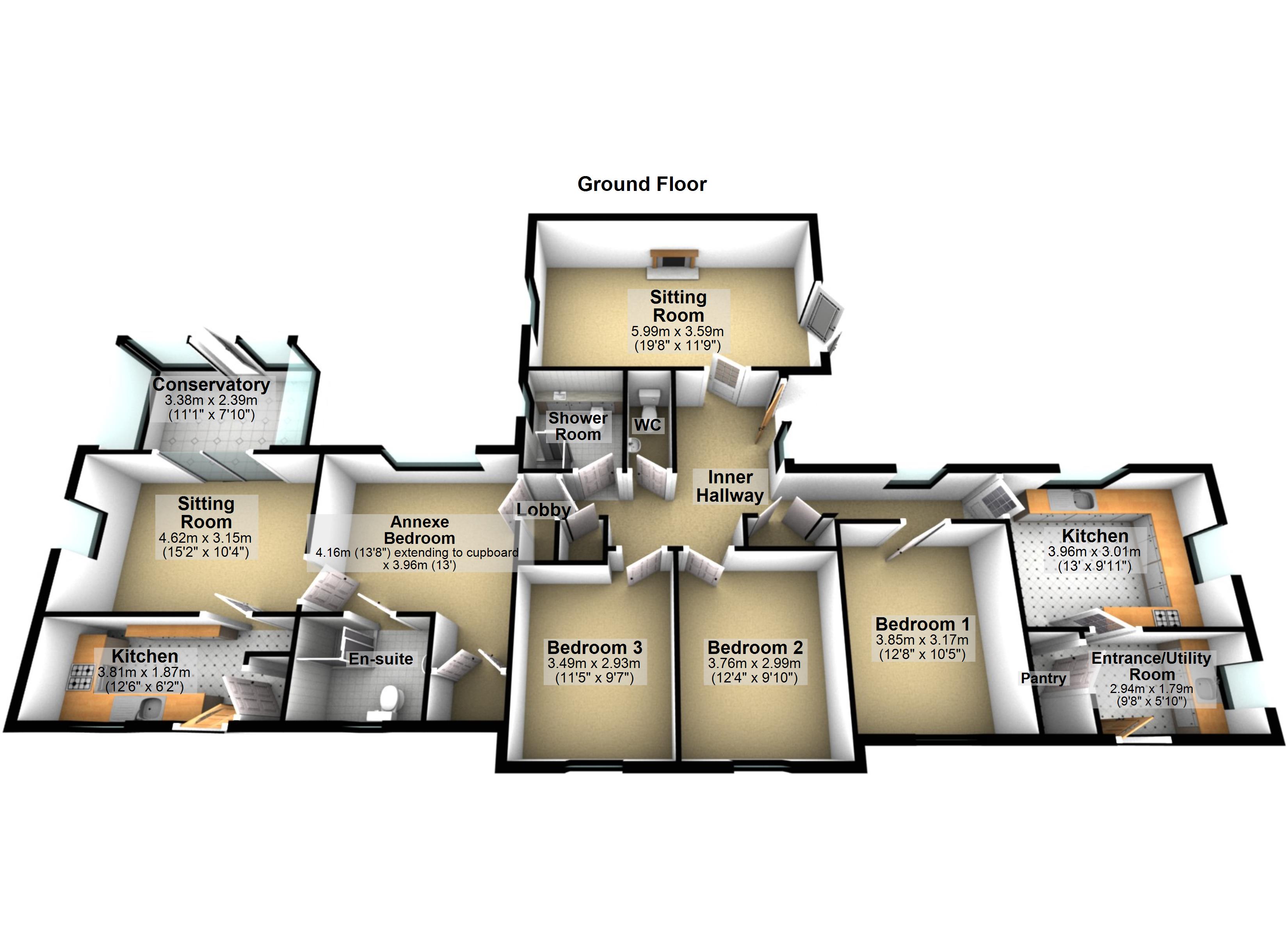 1A, Mill Lane, Suffolk floorplan