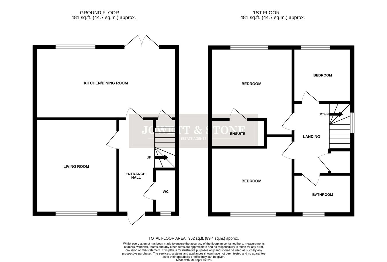7, Southfield Close, Leicester floorplan