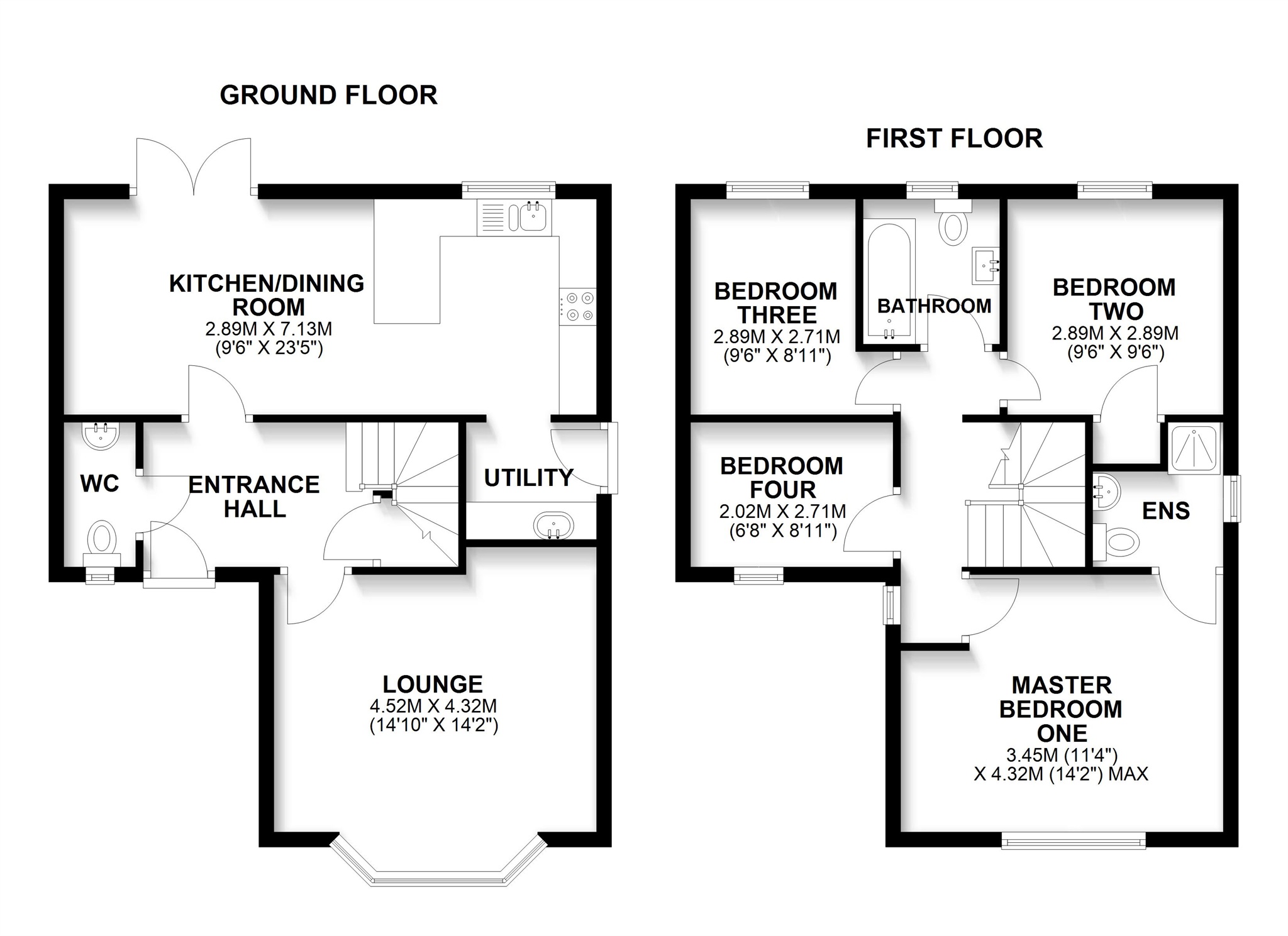 14, Clos Y Hebog, Cardiff floorplan