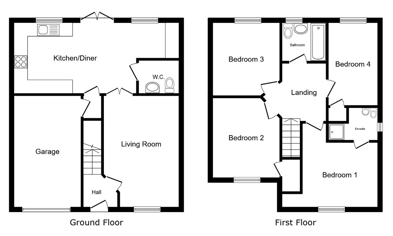 walton Heath Way, Ashington floorplan