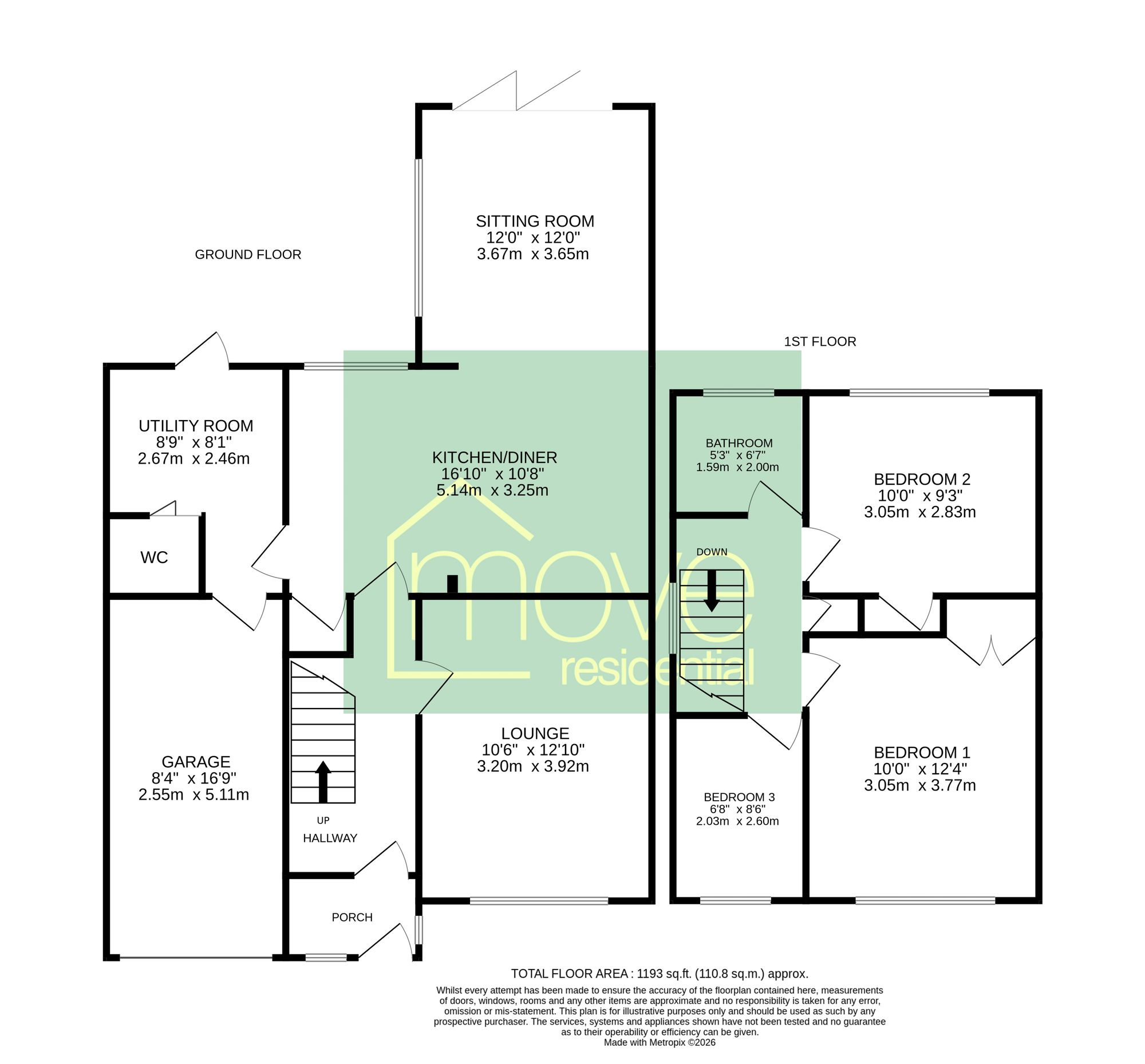 1 Quarry Close, Wirral floorplan
