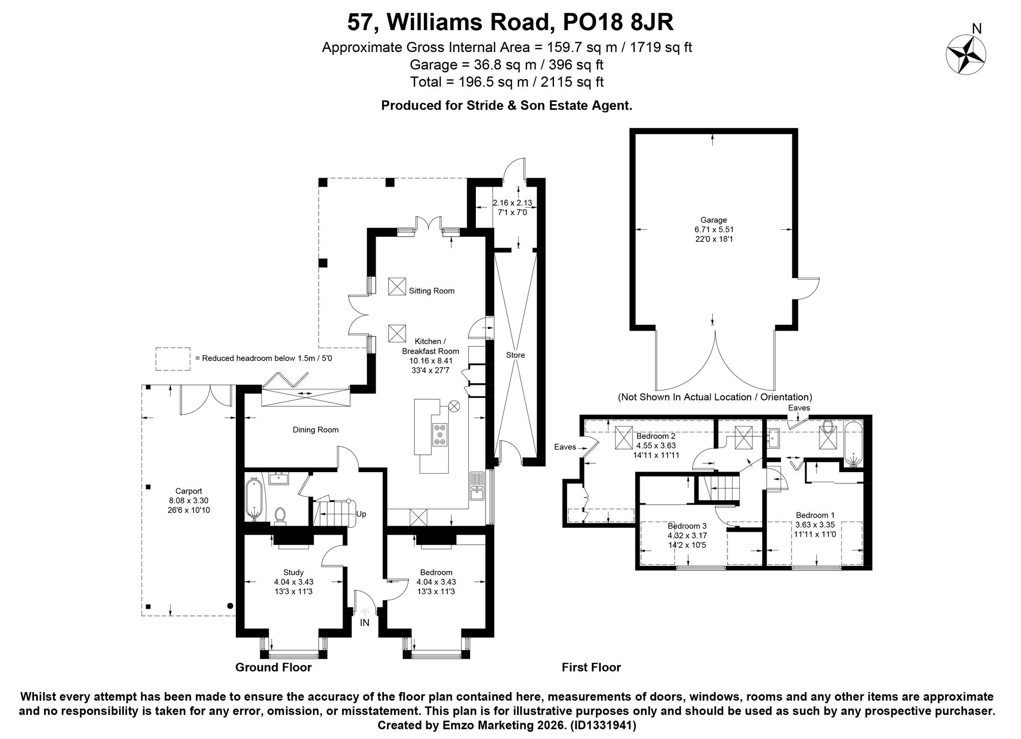 57 Williams Road, Chichester floorplan