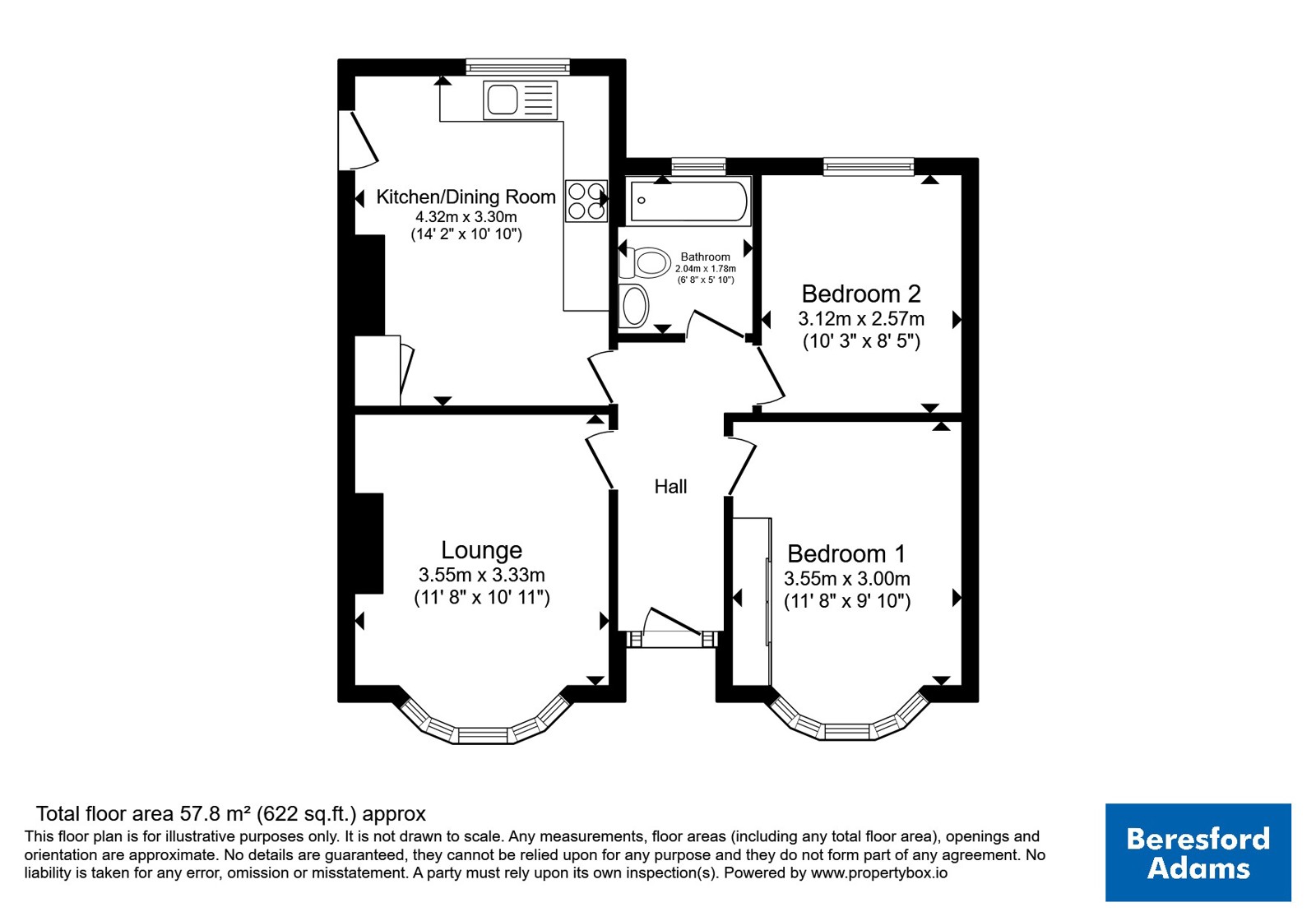 39, Regent Road, Clwyd floorplan