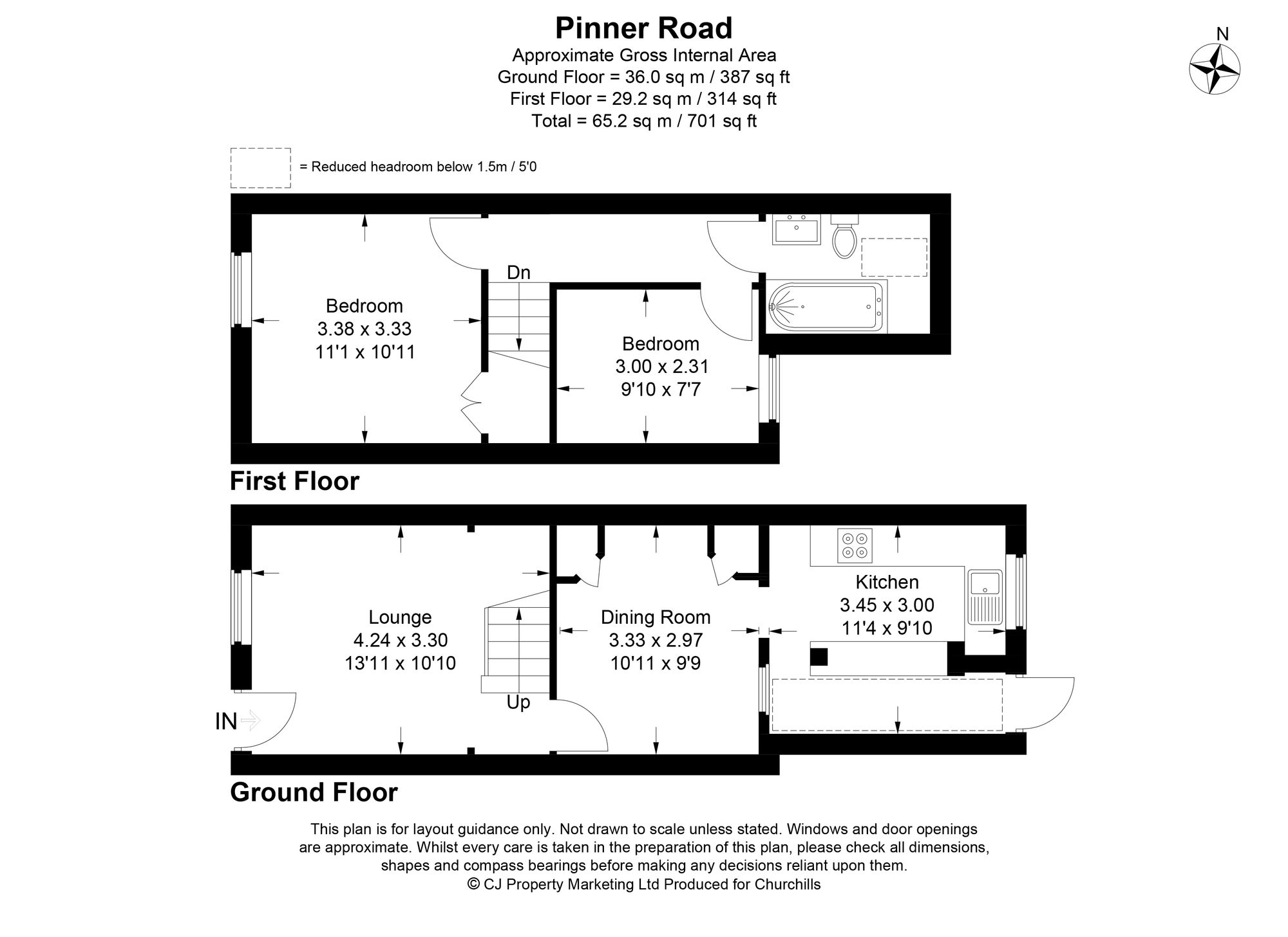 50 Pinner Road, Watford floorplan