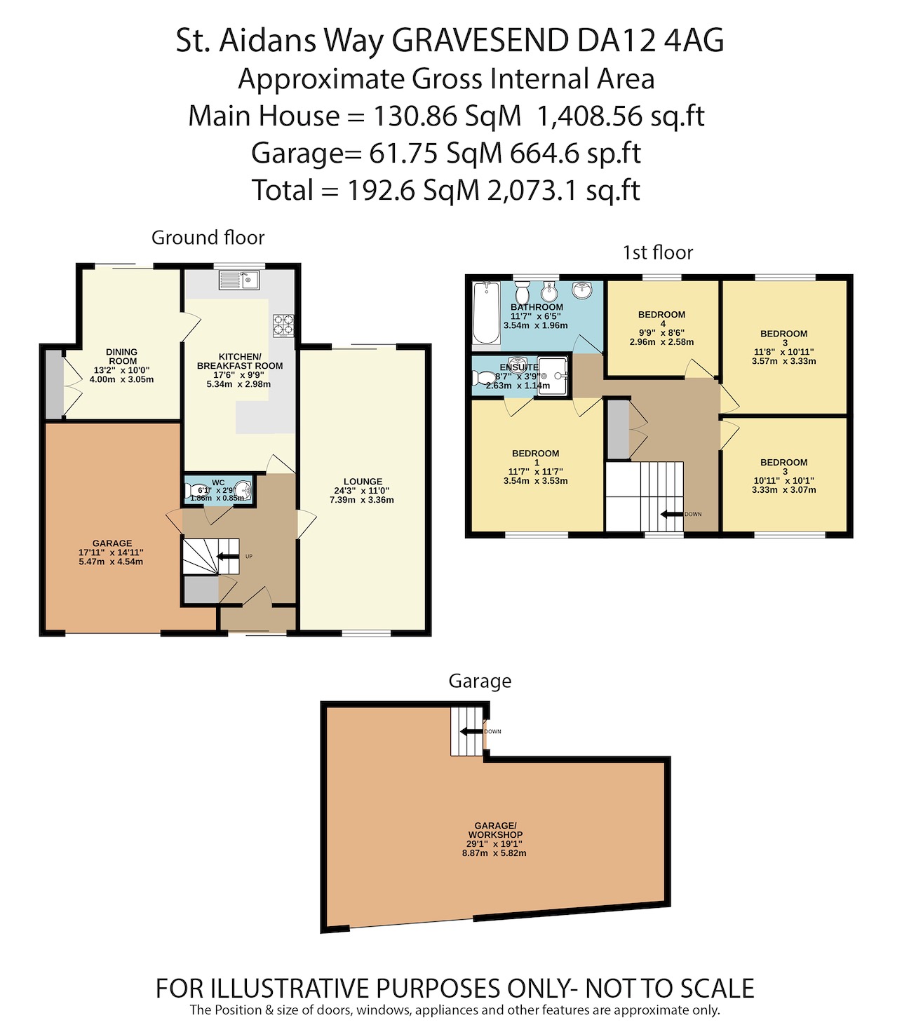 5 St. Aidans Way, Gravesend, Kent floorplan