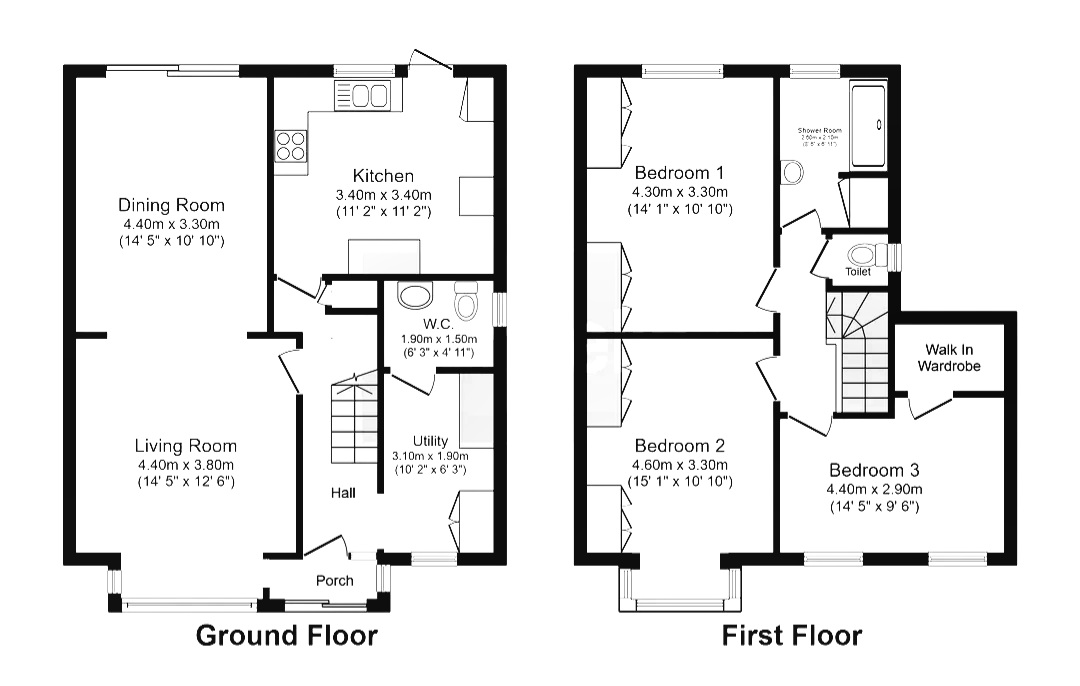 26, Moat Drive, Harrow floorplan