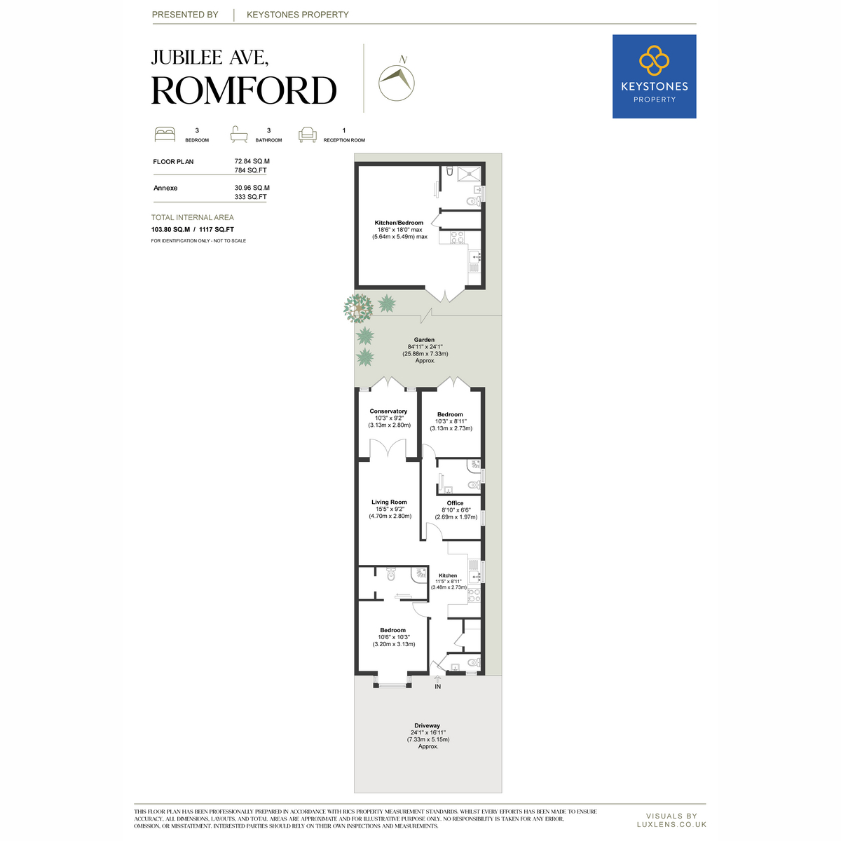 34, Jubilee Avenue, Romford floorplan