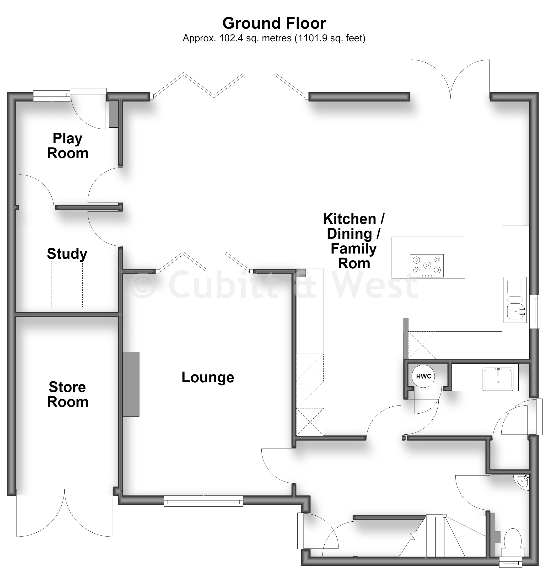 8, Downs Way Close, Tadworth floorplan