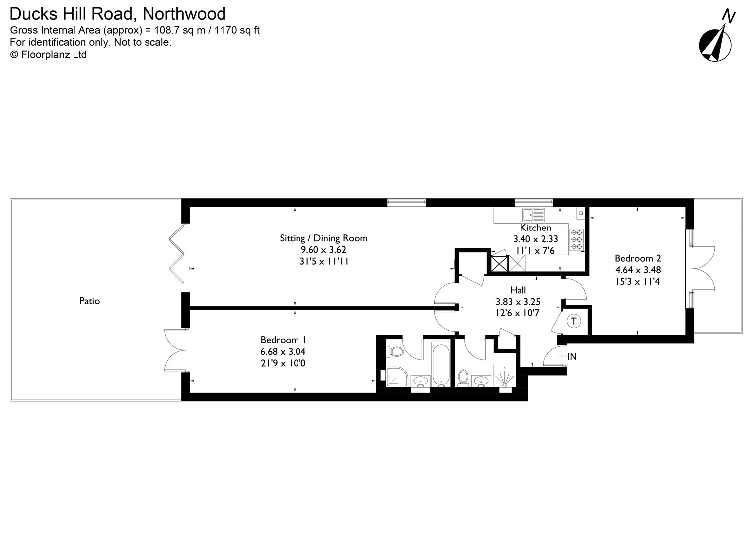 2, Alexander Court, Northwood floorplan