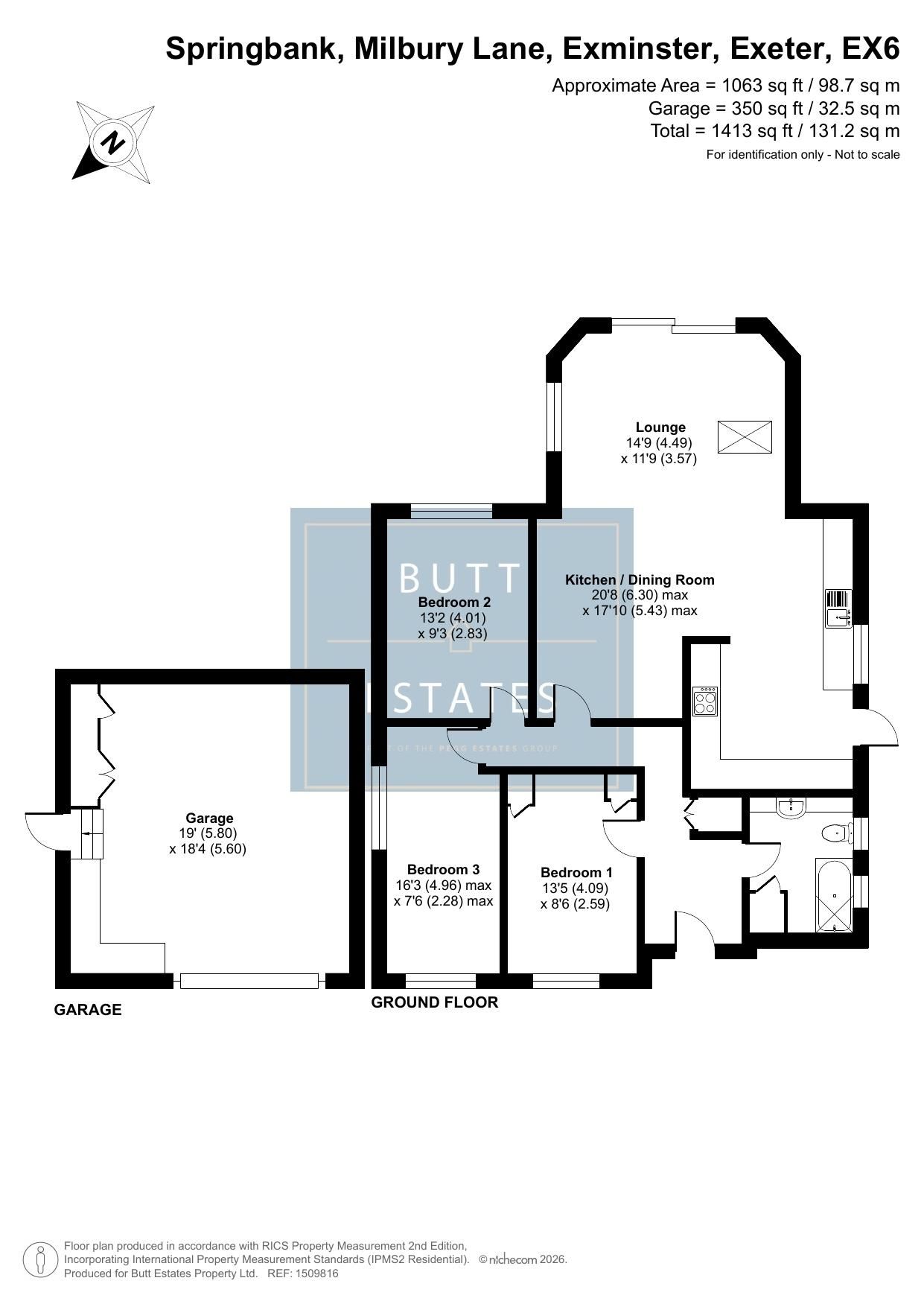 Springbank, Milbury Lane, Exeter floorplan
