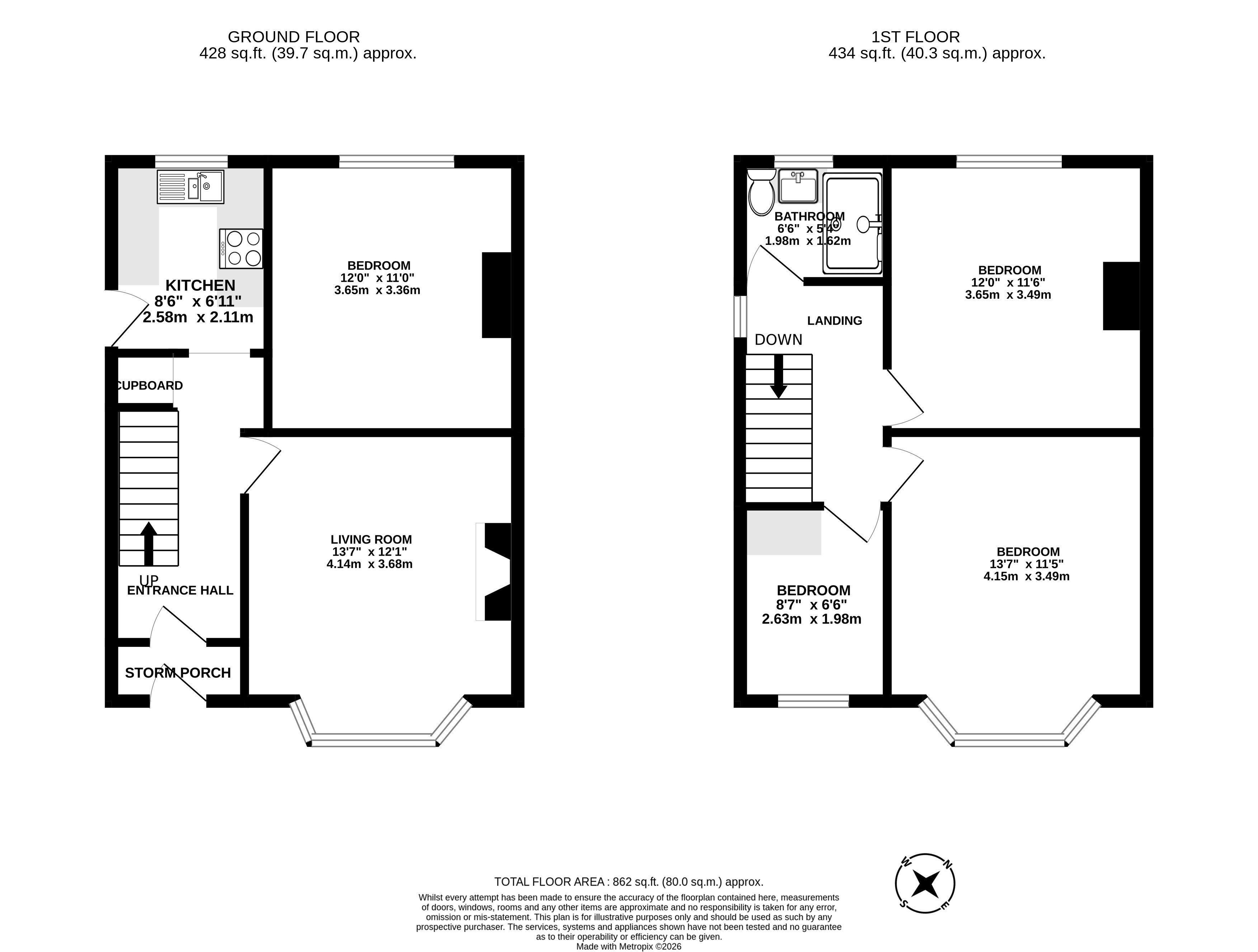 216, The Hollow, Bath floorplan