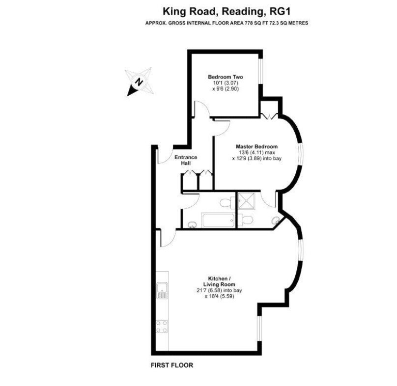 Flat 10, 173-175,, Kings Road, Berkshire floorplan