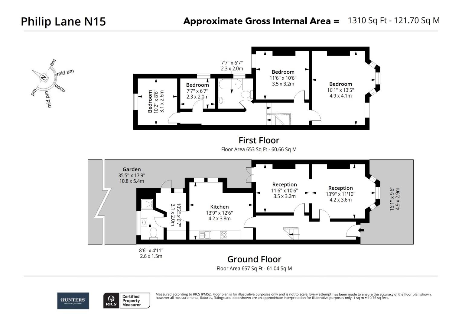 238, Philip Lane, London floorplan