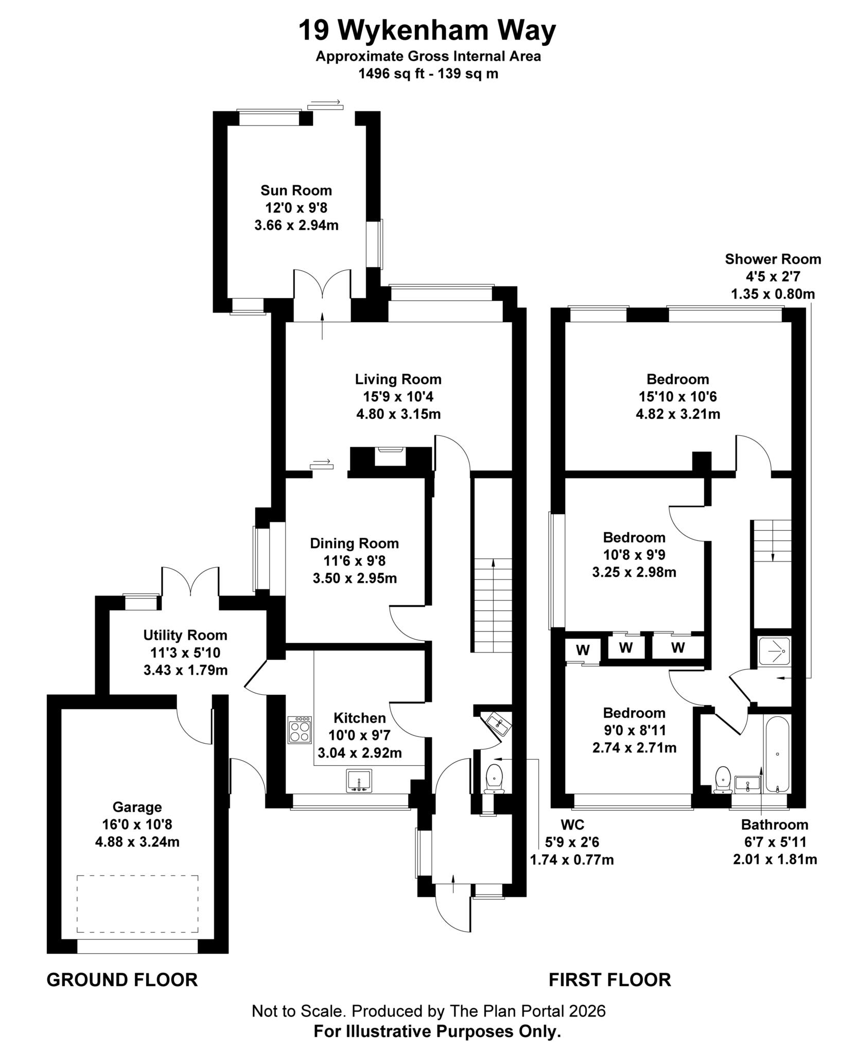 19, Wykeham Way, Aylesbury floorplan