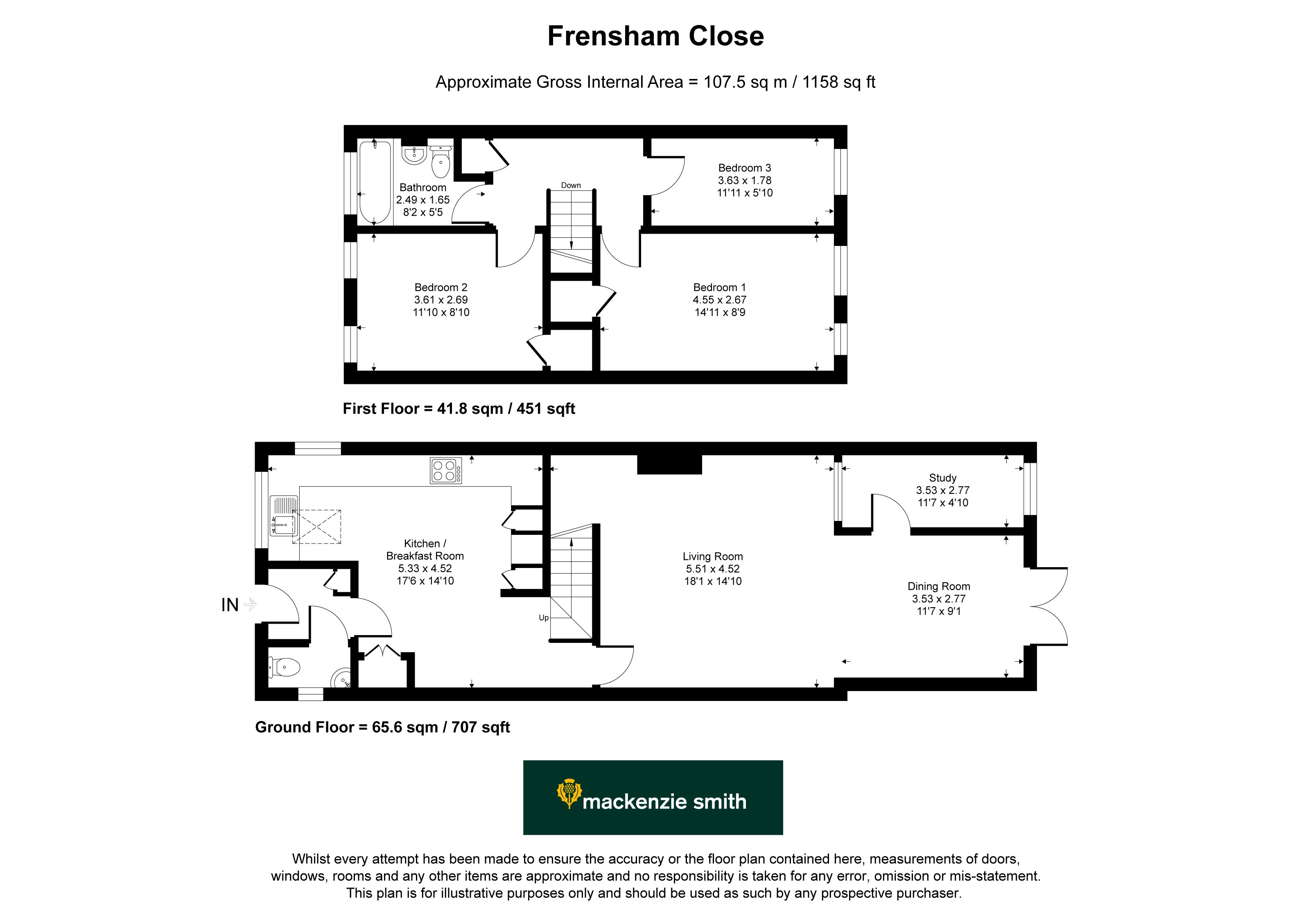 4, Frensham Close, Hampshire floorplan