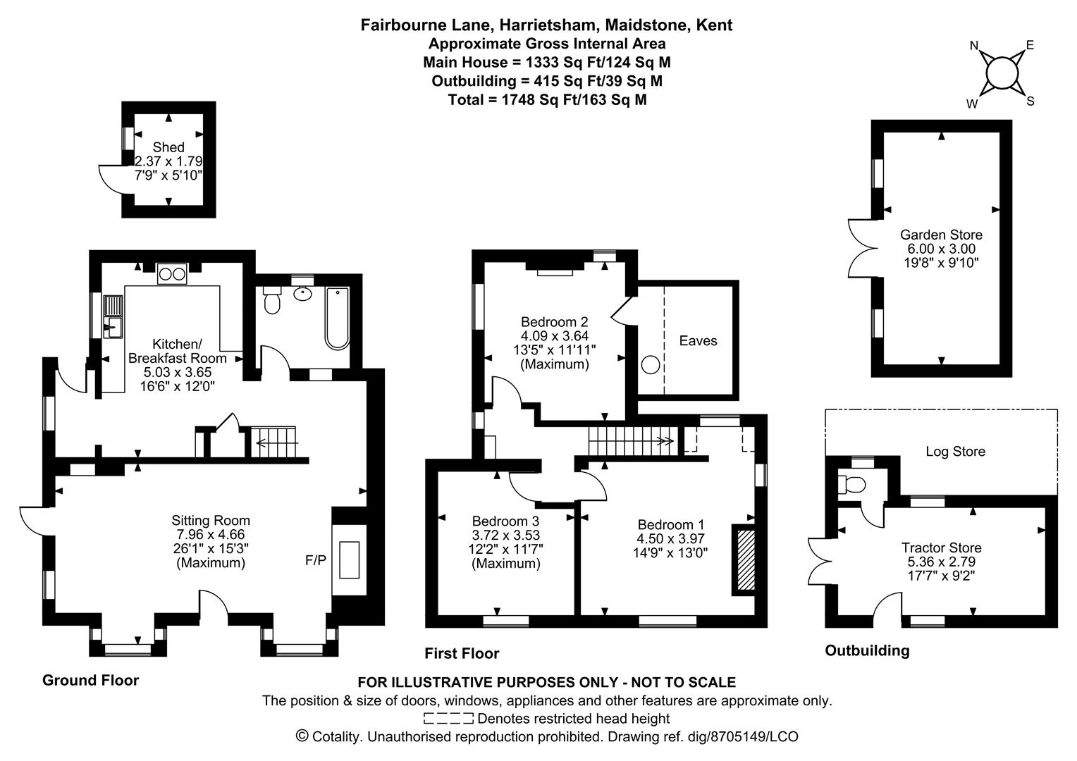 Bramble Cottage, Fairbourne Lane, Maidstone floorplan
