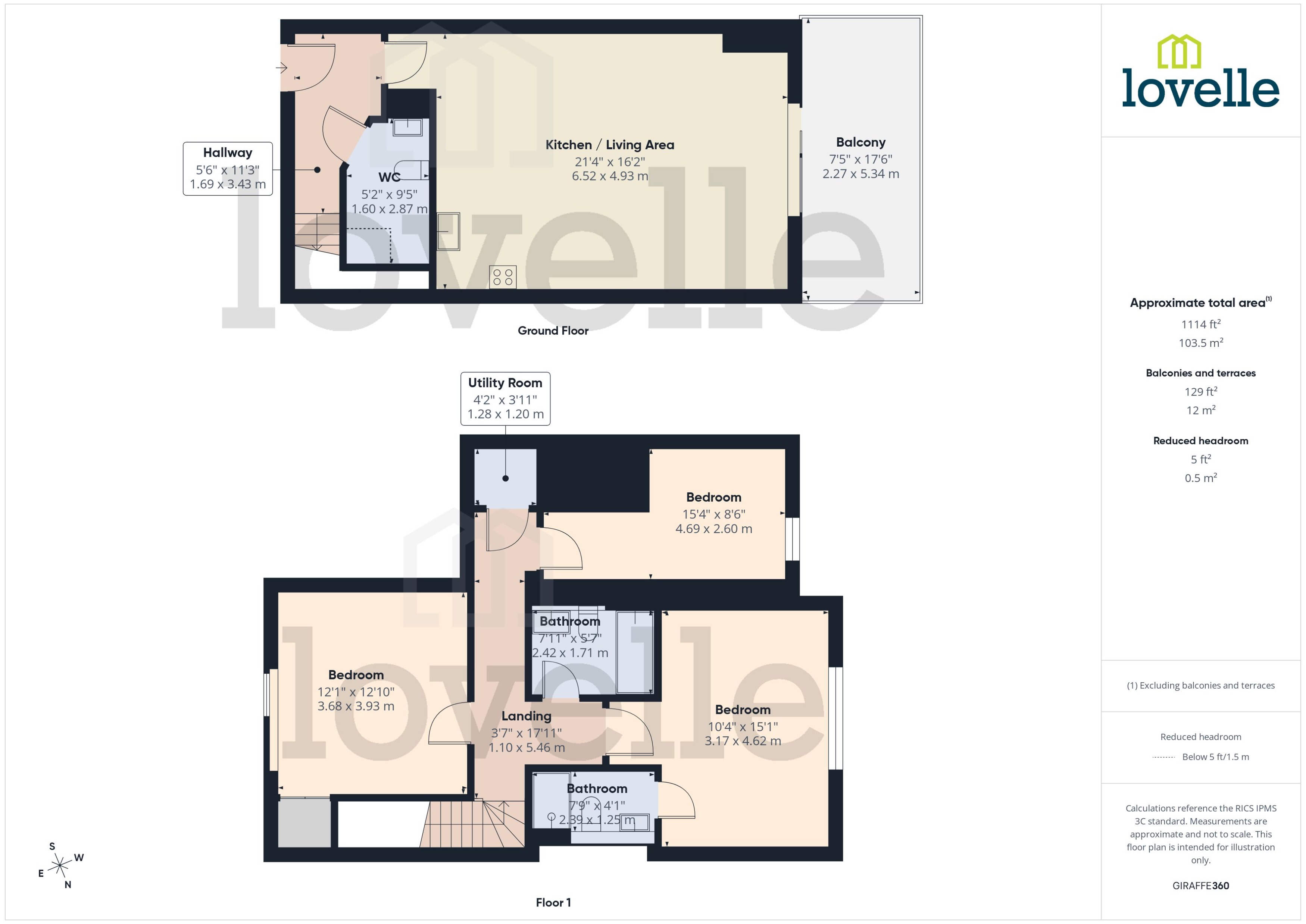 607, One The Brayford, 20 Brayford Wharf North, Lincoln floorplan