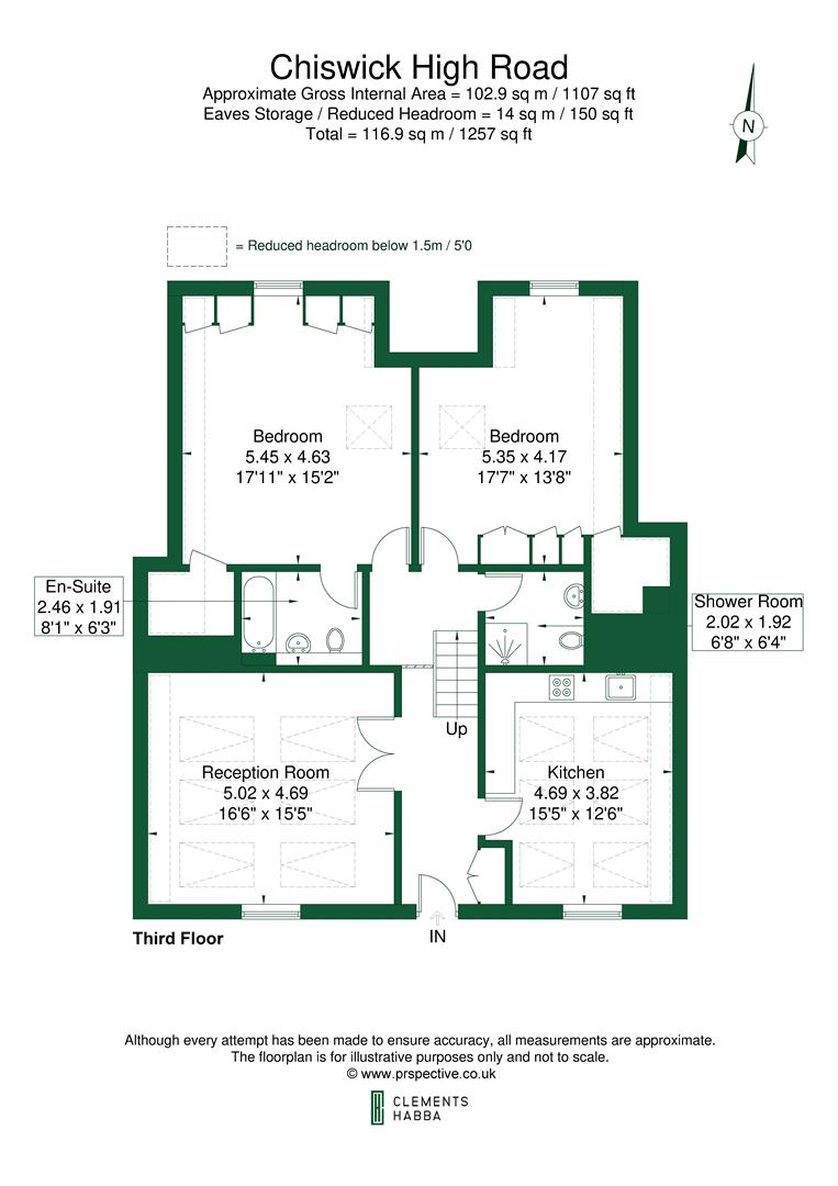 Flat 5, 264, Chiswick High Road, London floorplan