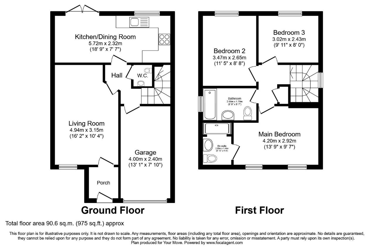 77, Scholars Green, Wigton floorplan