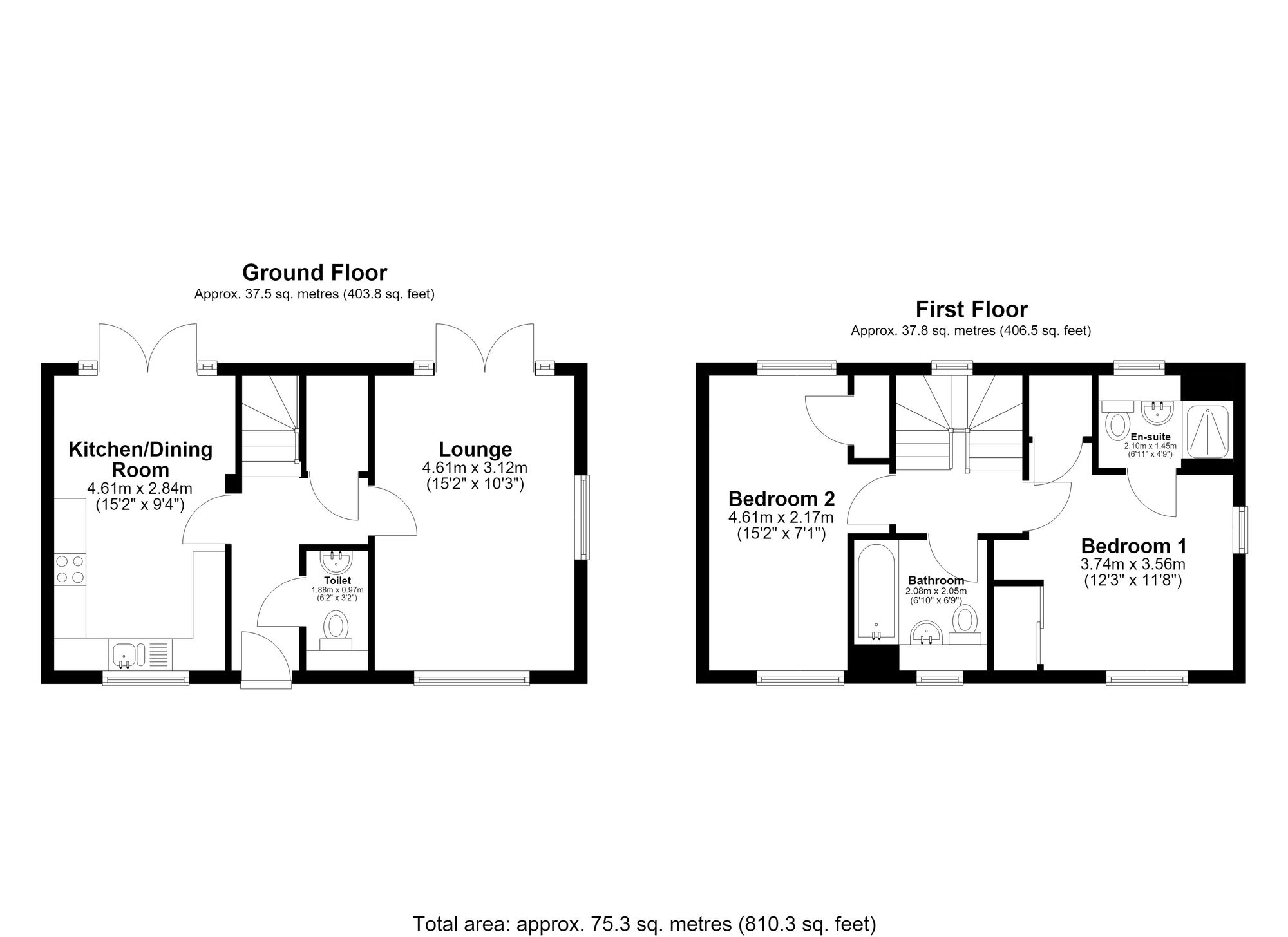 22 Muncey Grove, Royston floorplan