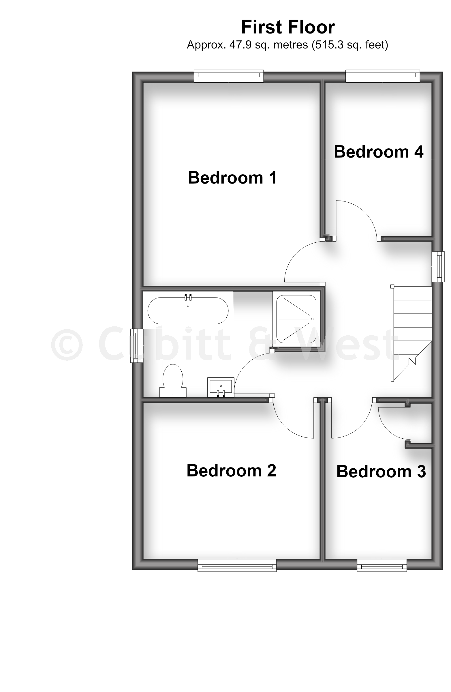 6, Glynn Rise, Peacehaven floorplan