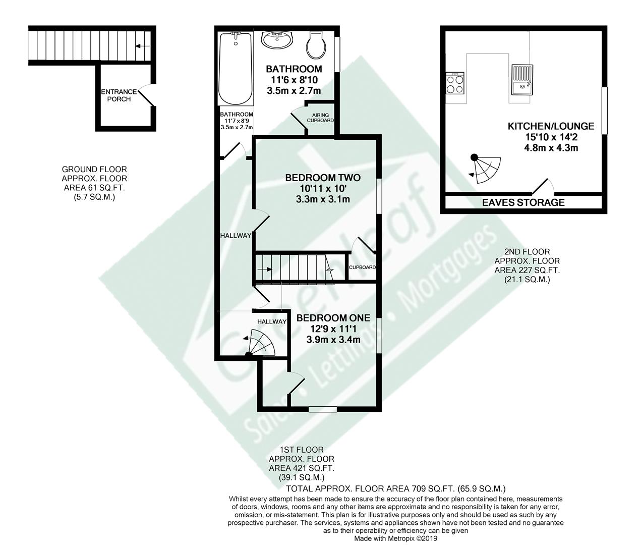 2 Bedrooms Flat for sale in Kent Road, Halling, Rochester ME2