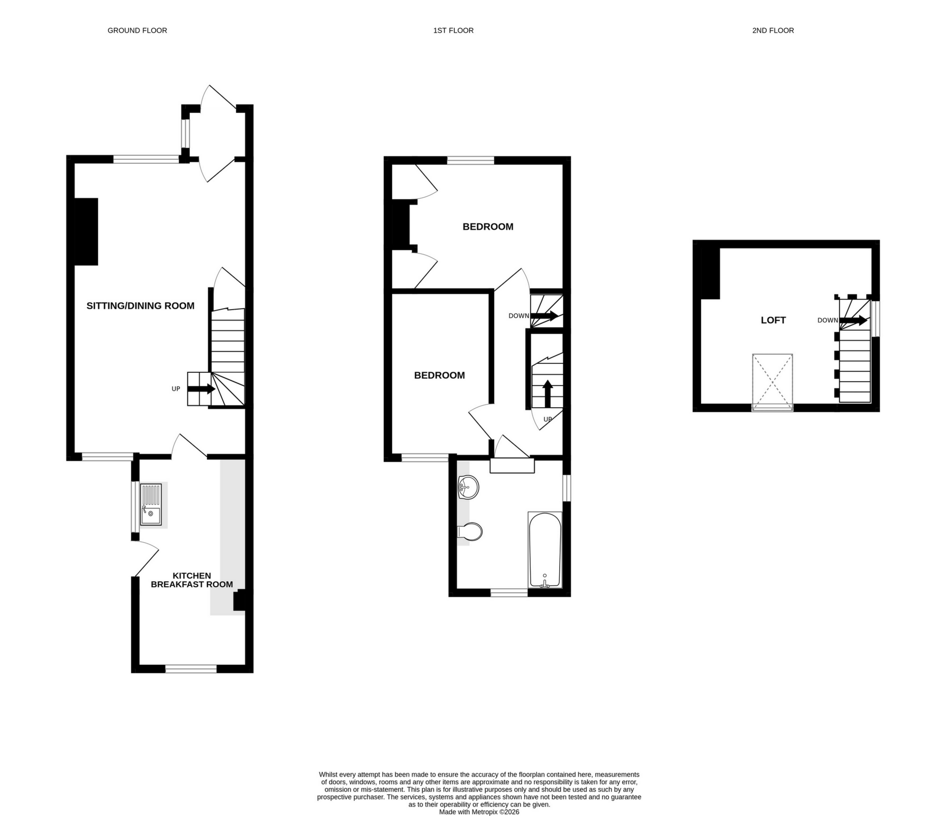 201, Gladstone Road, Walmer floorplan