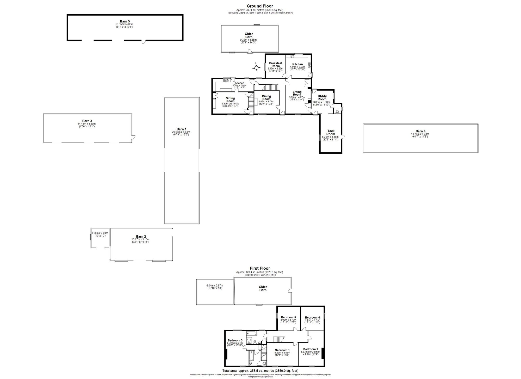 North Hayne Farm, Tiverton floorplan