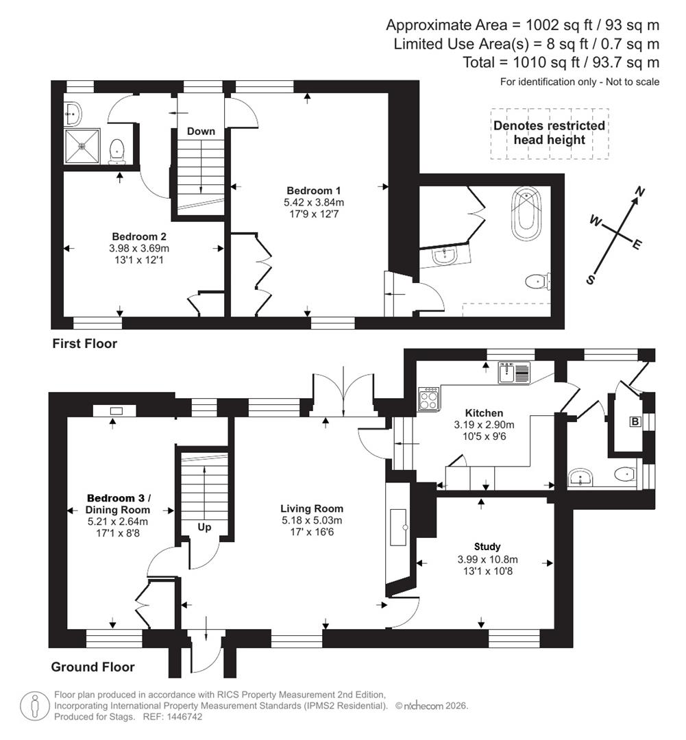 Honeysuckle Cottage, South Molton floorplan