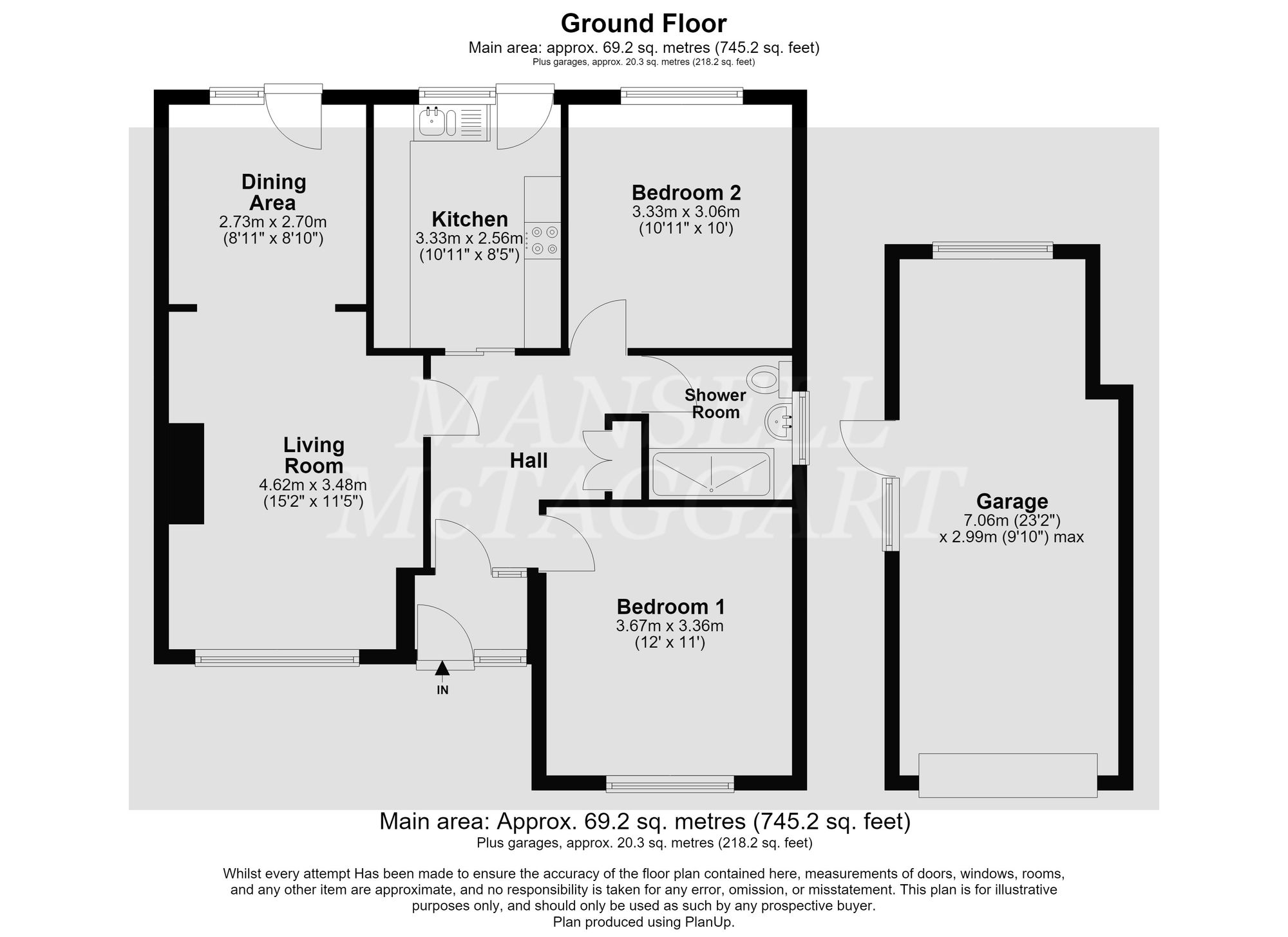 4 Summersvere Close, Crawley floorplan