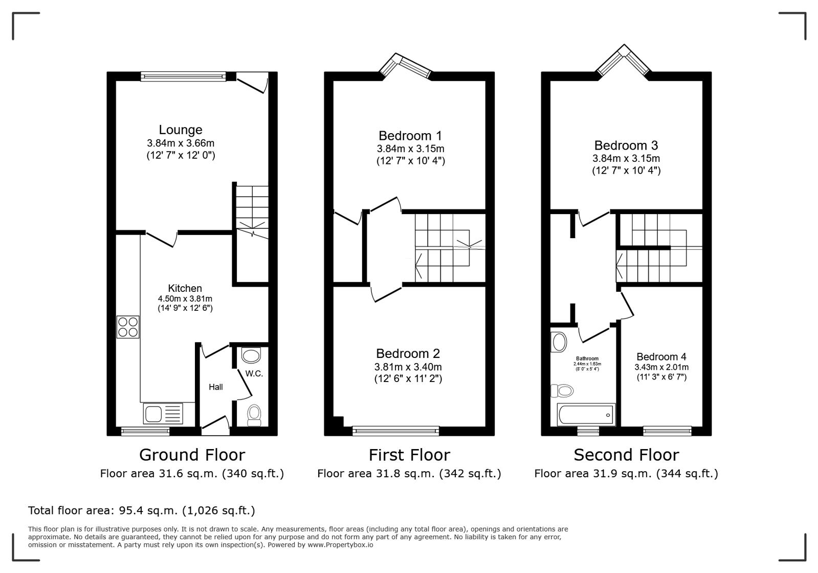 62, Round Wood, Cardiff floorplan