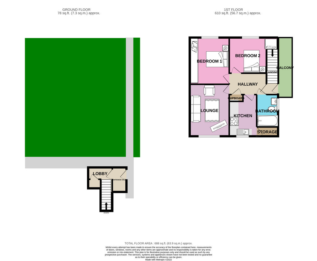 Ewe Lamb Close, Bramcote, Nottingham NG9, 2 bedroom flat for sale