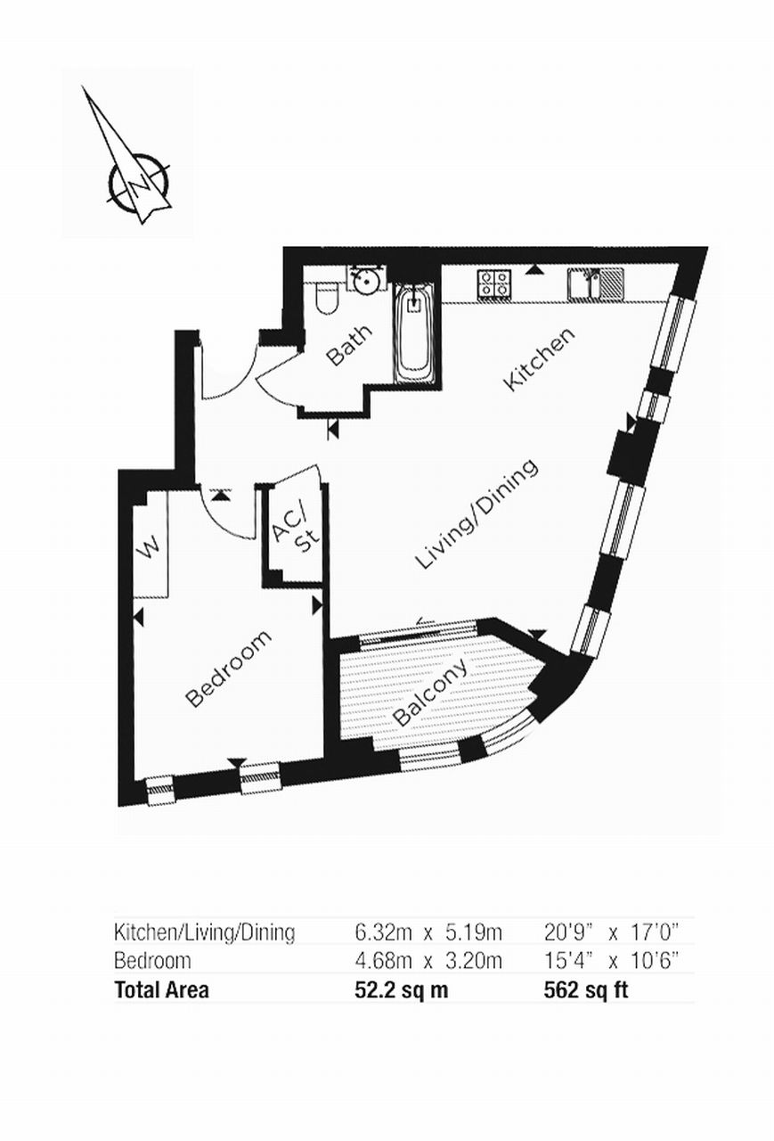 1 Bedrooms Flat to rent in Roosevelt Tower, 18 Williamsburg Plaza, Blackwall, London E14