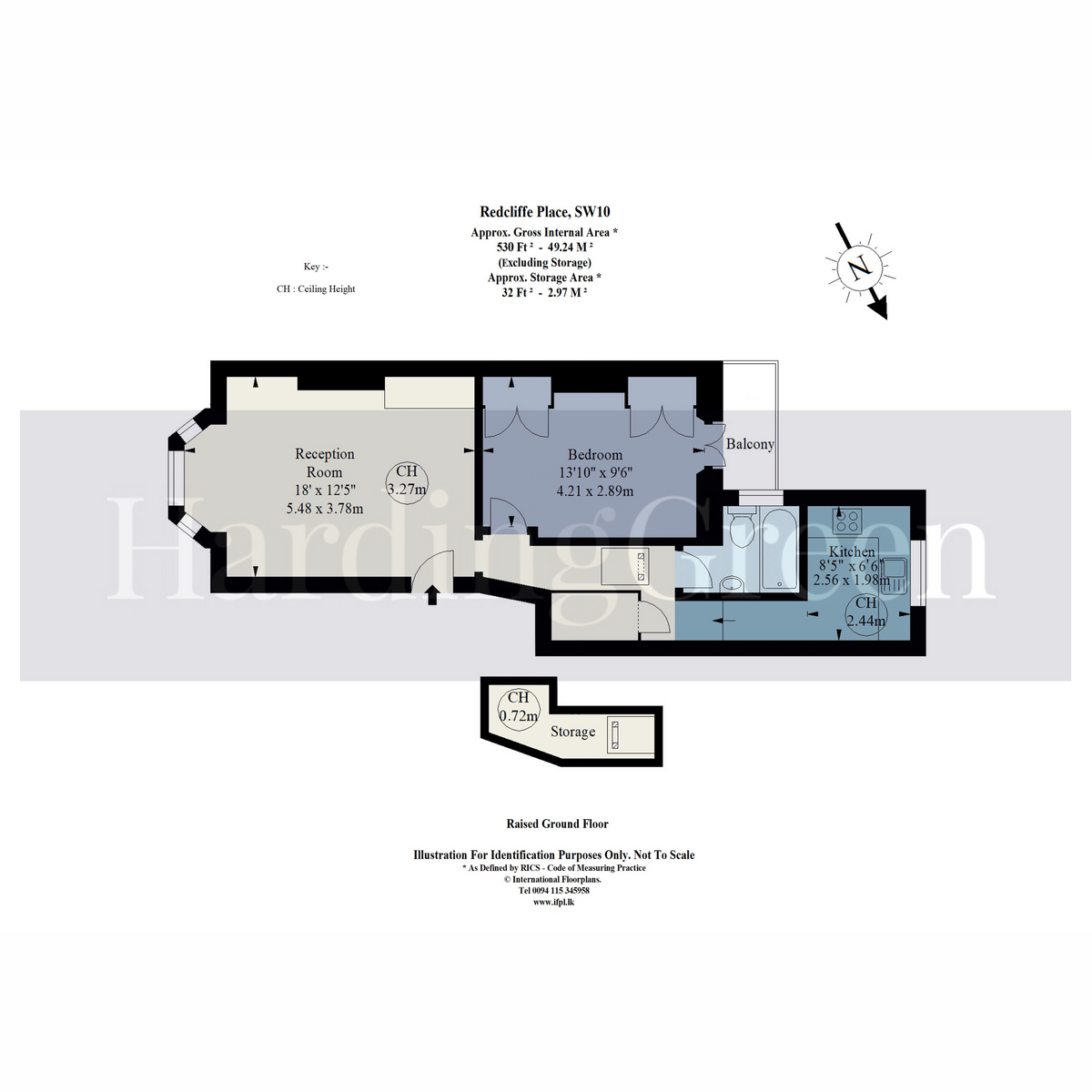 Flat RGF, 4, Redcliffe Place, London floorplan