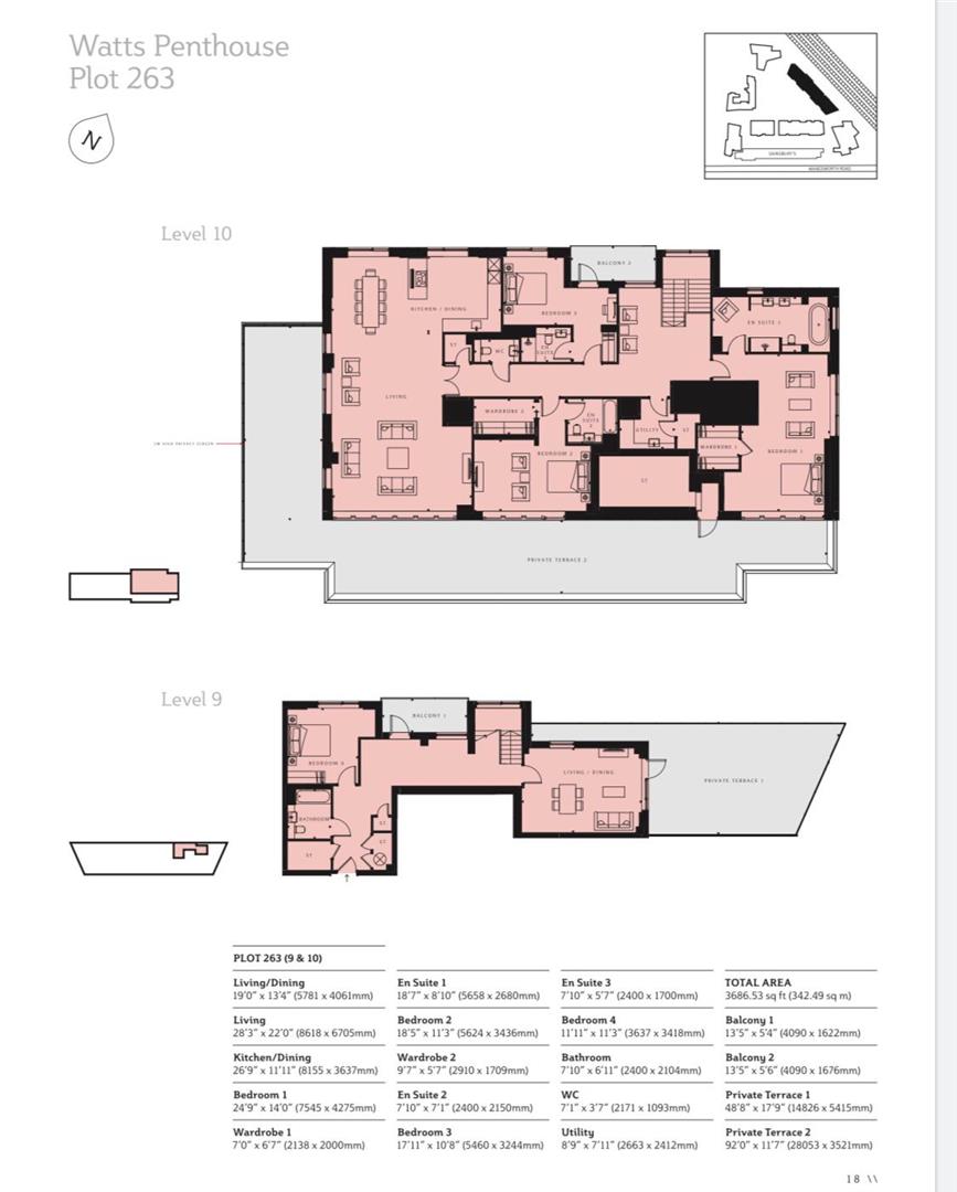 Flat 41, 50, Brent House, Wandsworth Road, London floorplan