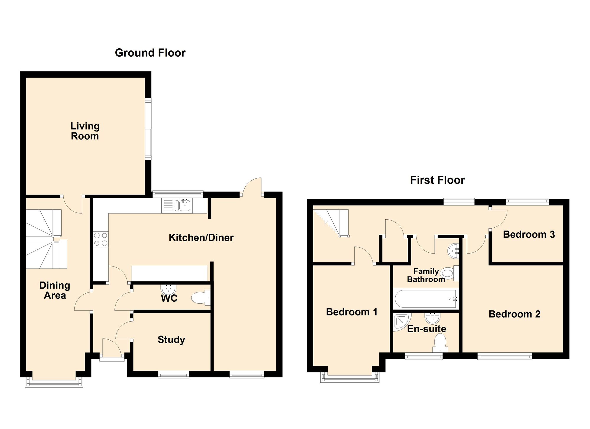 44, Chatsworth Drive, Wellingborough floorplan