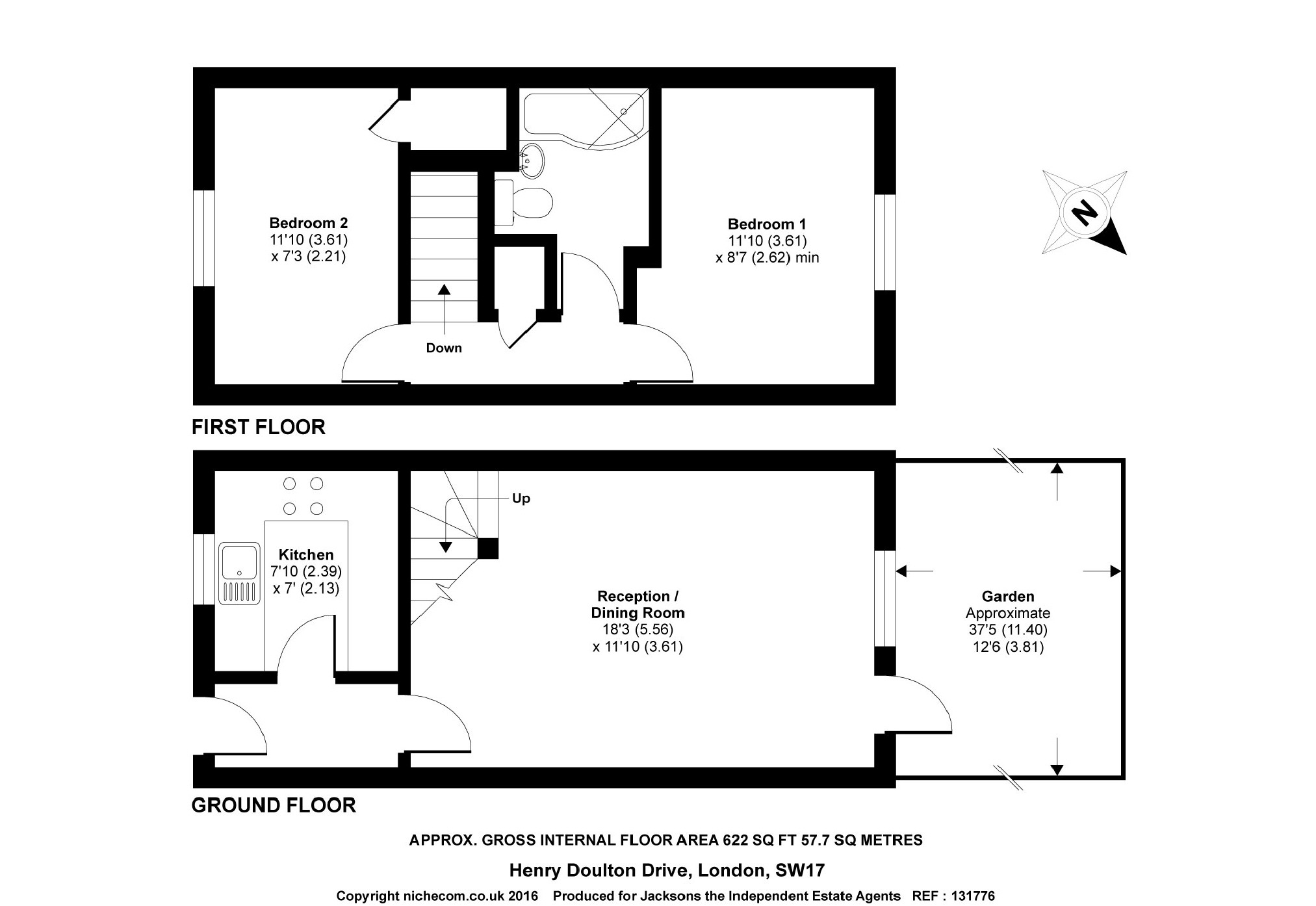 80, Henry Doulton Drive, London floorplan