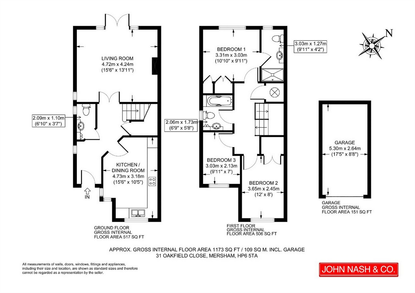 3 Bedrooms End terrace house to rent in Oakfield Close, Amersham, Buckinghamshire HP6