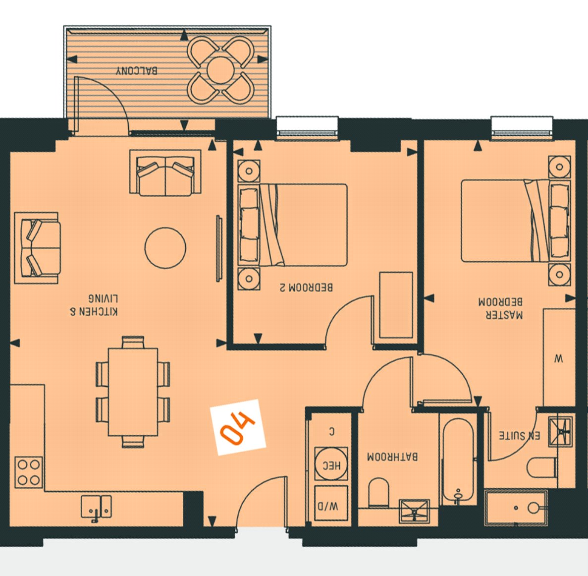 Flat 7, Meranti Apartments, 167, Grove Street, London floorplan