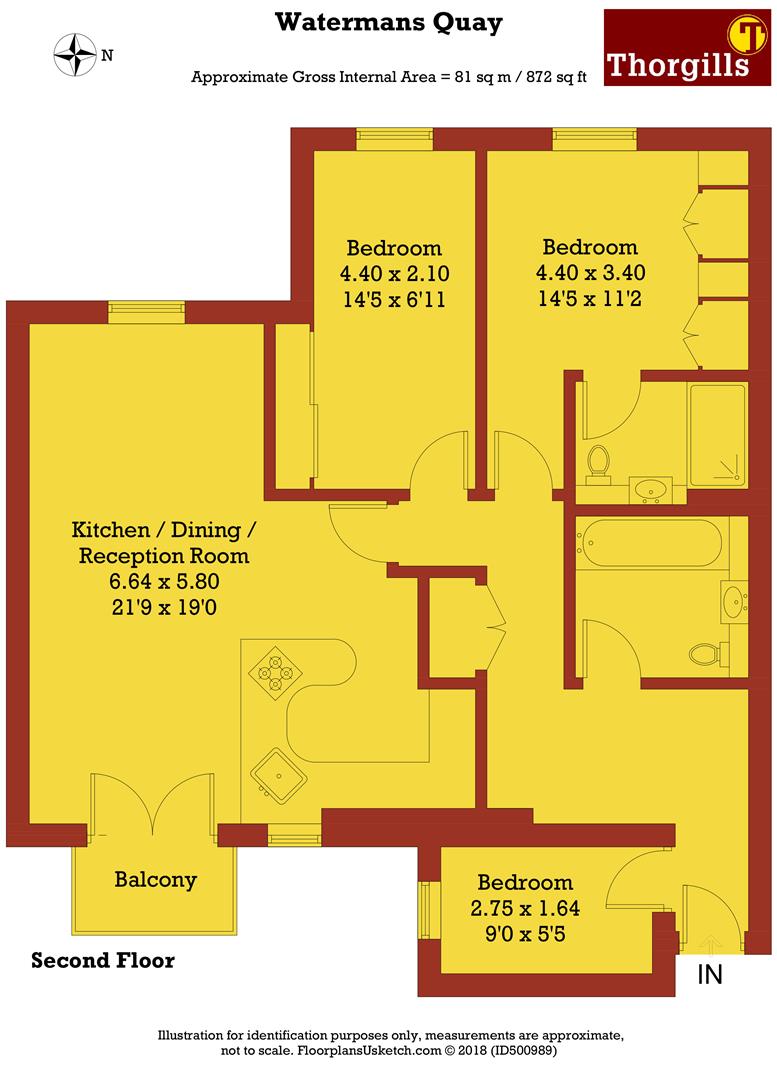 3 Bedrooms Flat to rent in Waterman's Quay, William Morris Way, Fulham SW6