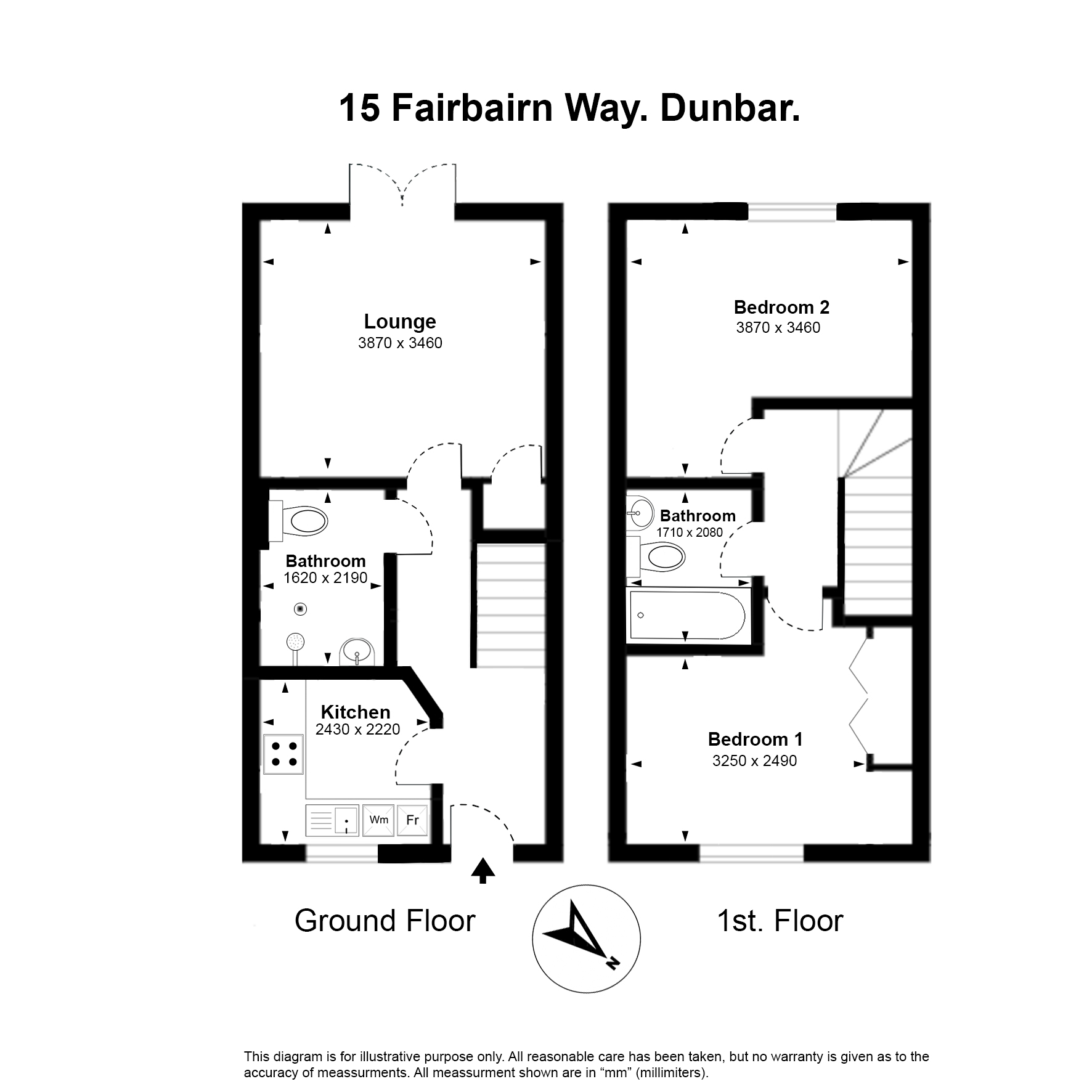 15, Fairbairn Way, Dunbar floorplan