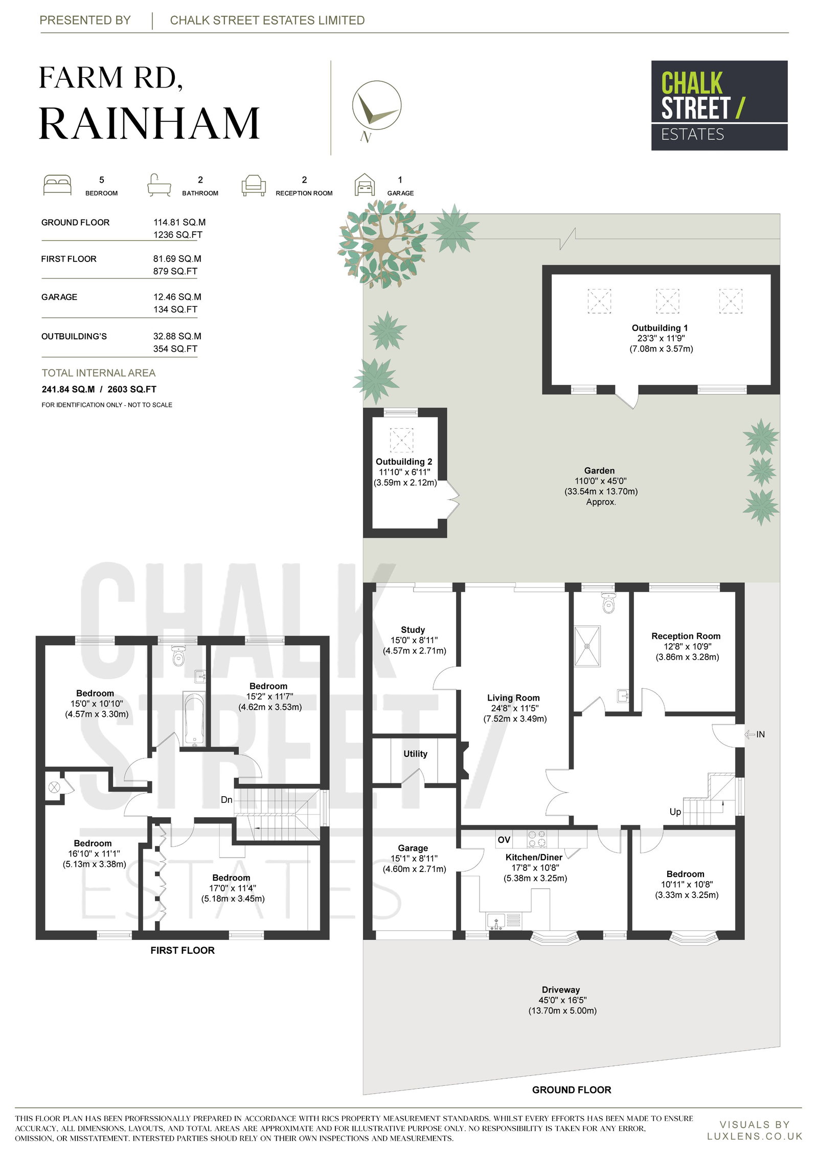 45, Farm Road, Rainham floorplan