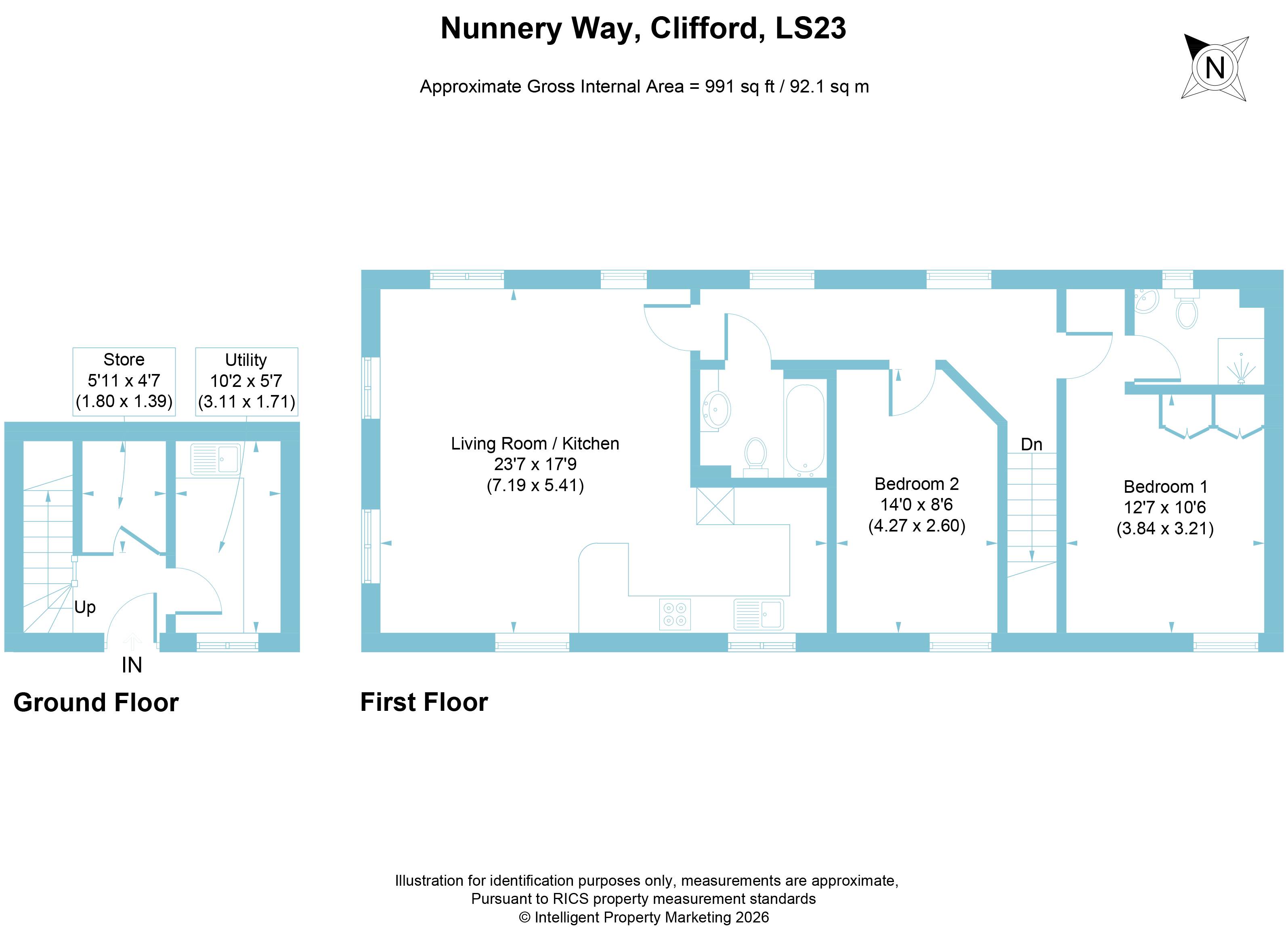 25, Nunnery Way, Wetherby floorplan