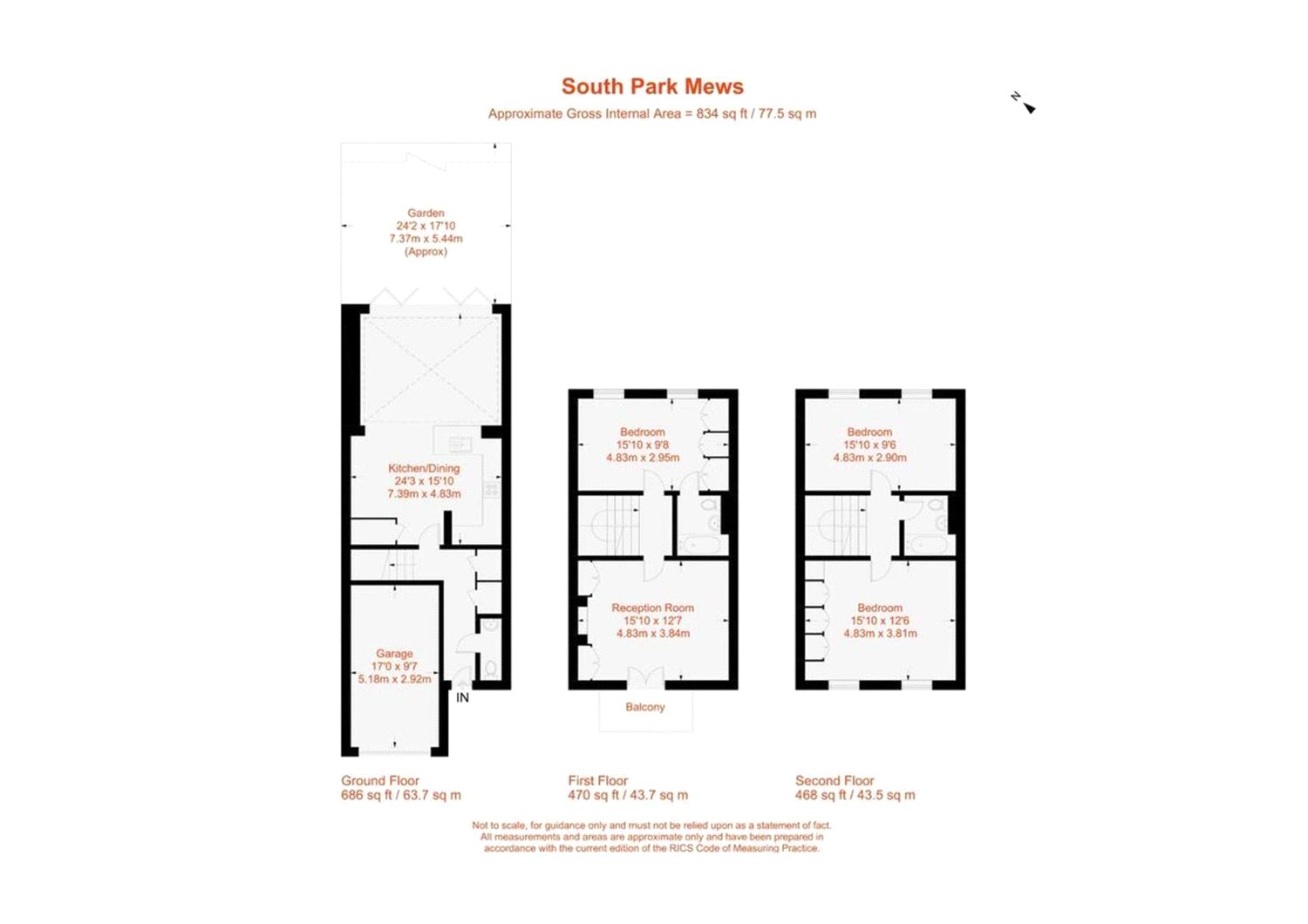 3 Bedrooms  to rent in South Park Mews, London SW6