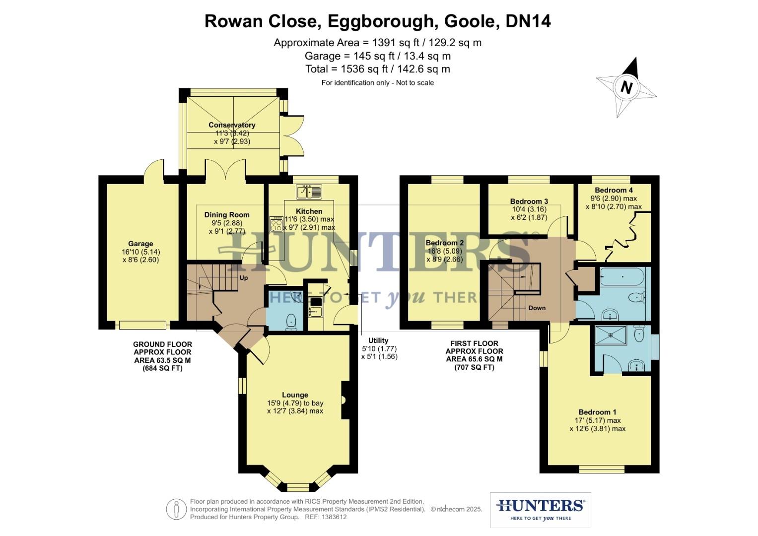 12, Rowan Close, Eggborough floorplan