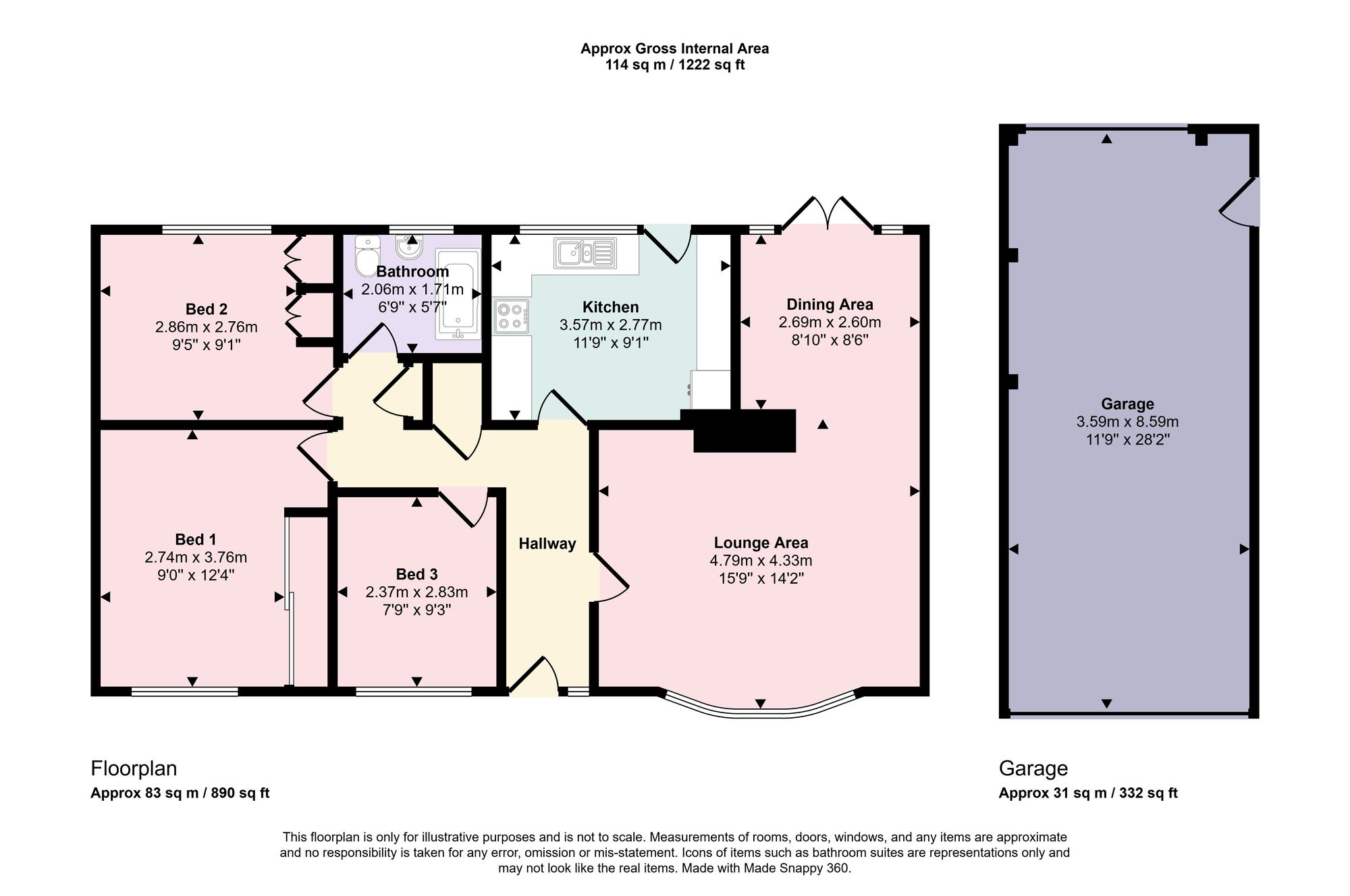 2 Maddoxford Way, Southampton floorplan