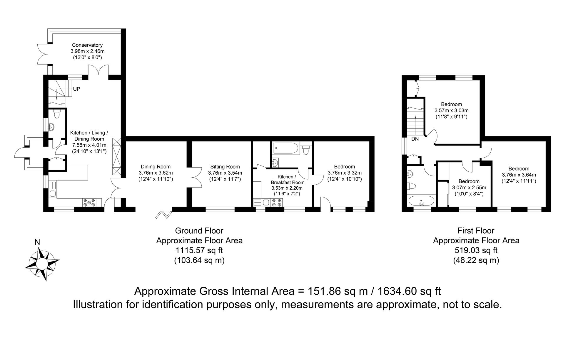 Heath Cottage Spital Road, Lewes floorplan