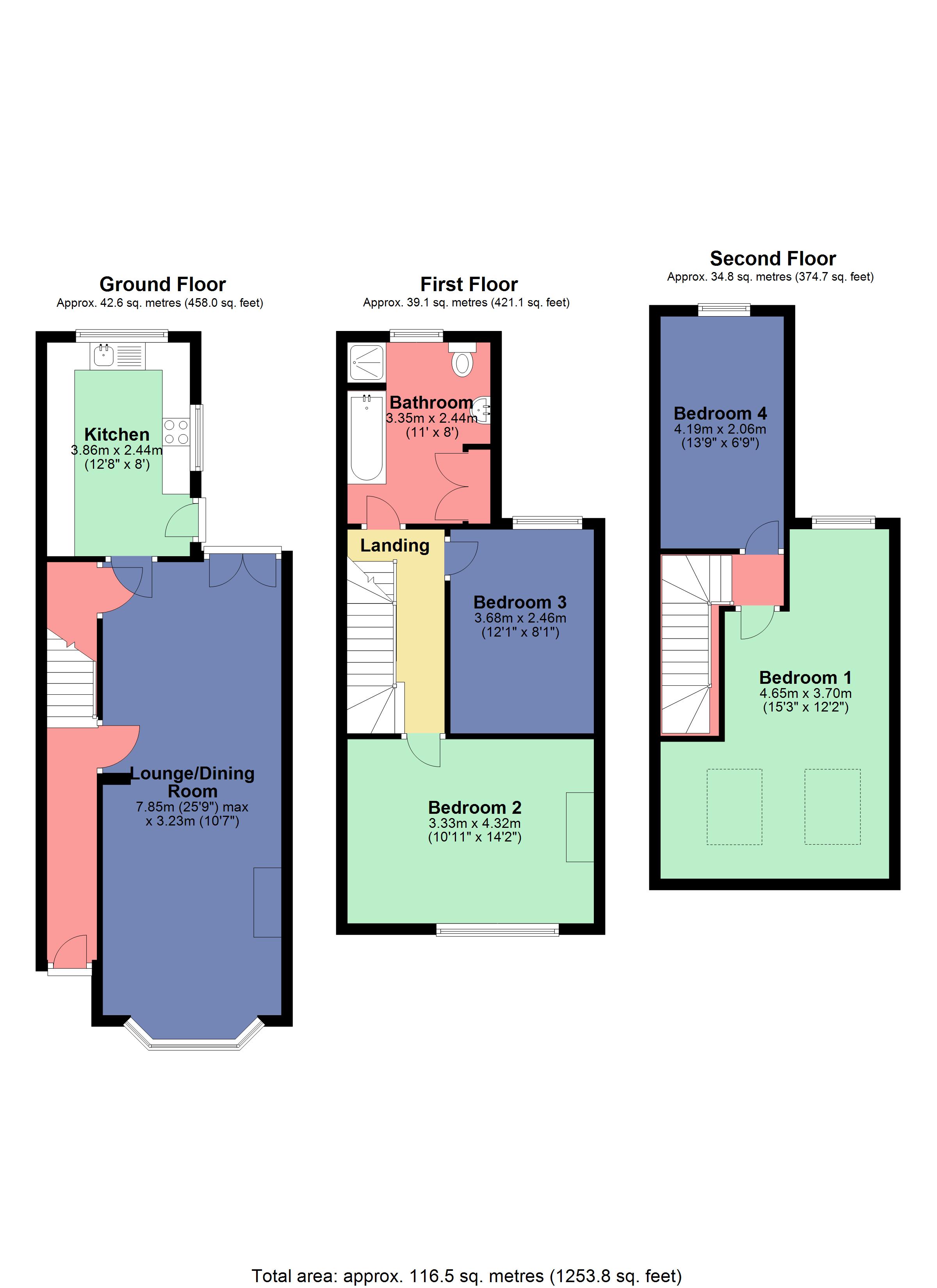 4 Bedrooms Terraced house for sale in Harwoods Road, Watford, Hertfordshire WD18