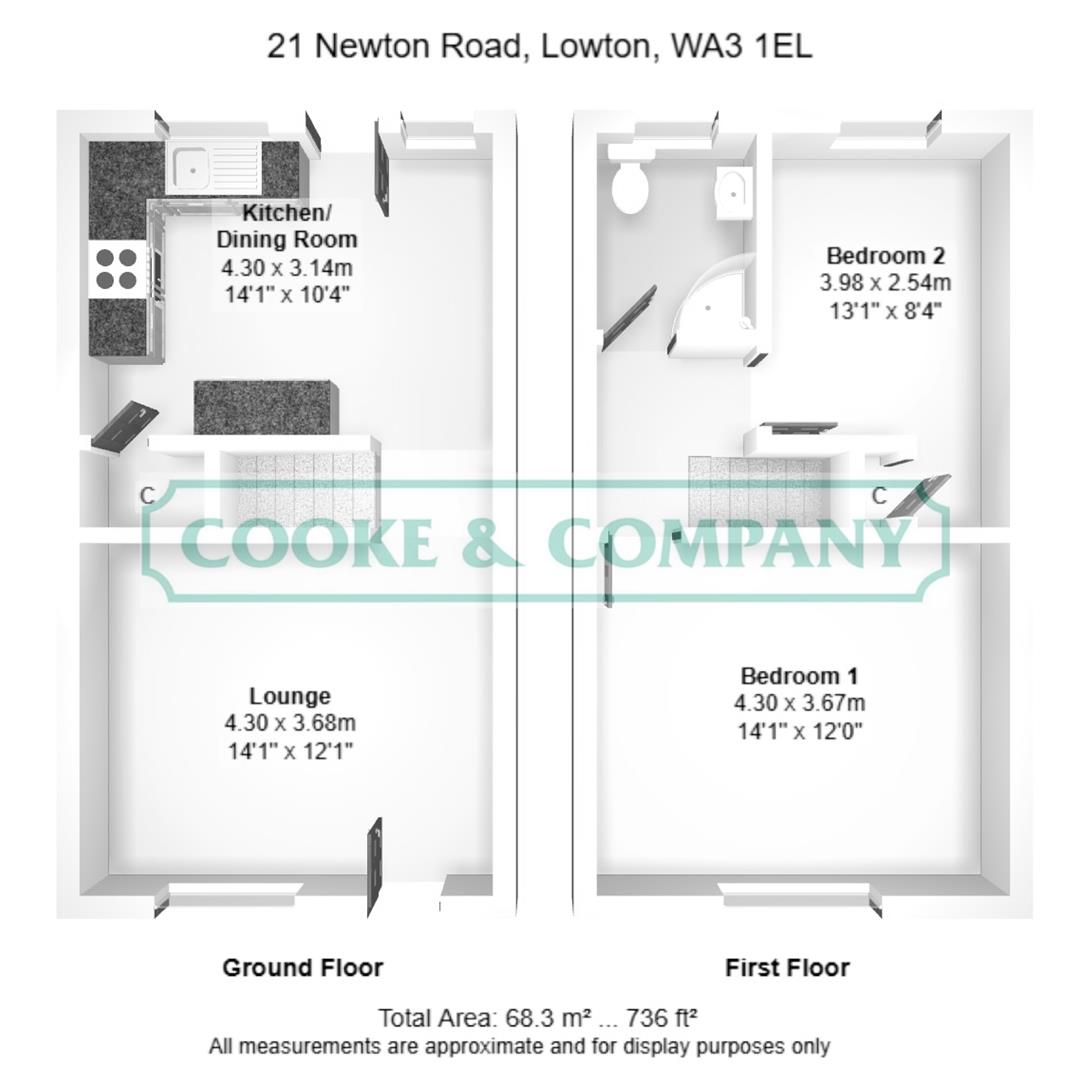 21, Newton Road, Lowton floorplan