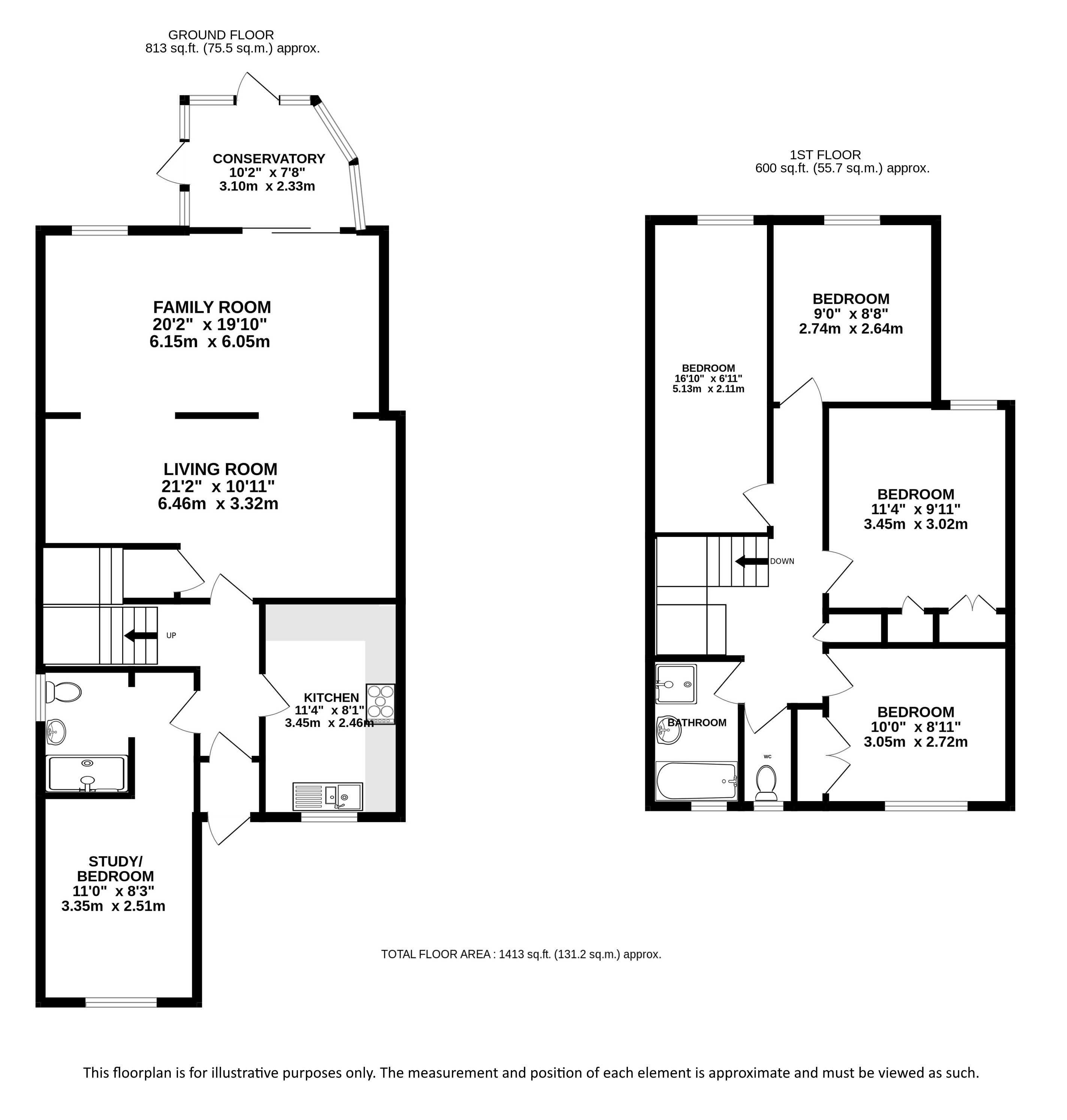 8, Southfield Way, St Albans floorplan